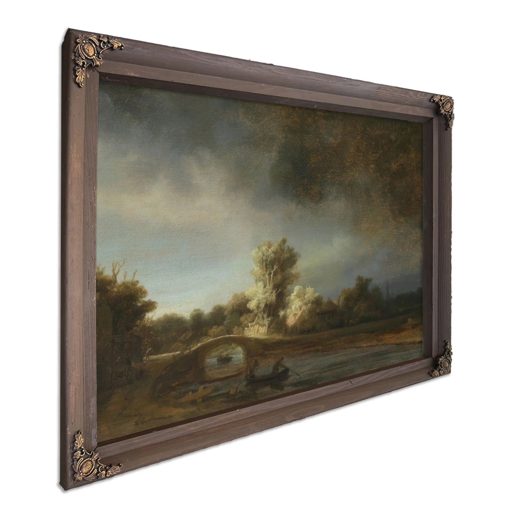 The Stone Bridge By Rembrandt Fine Art Print