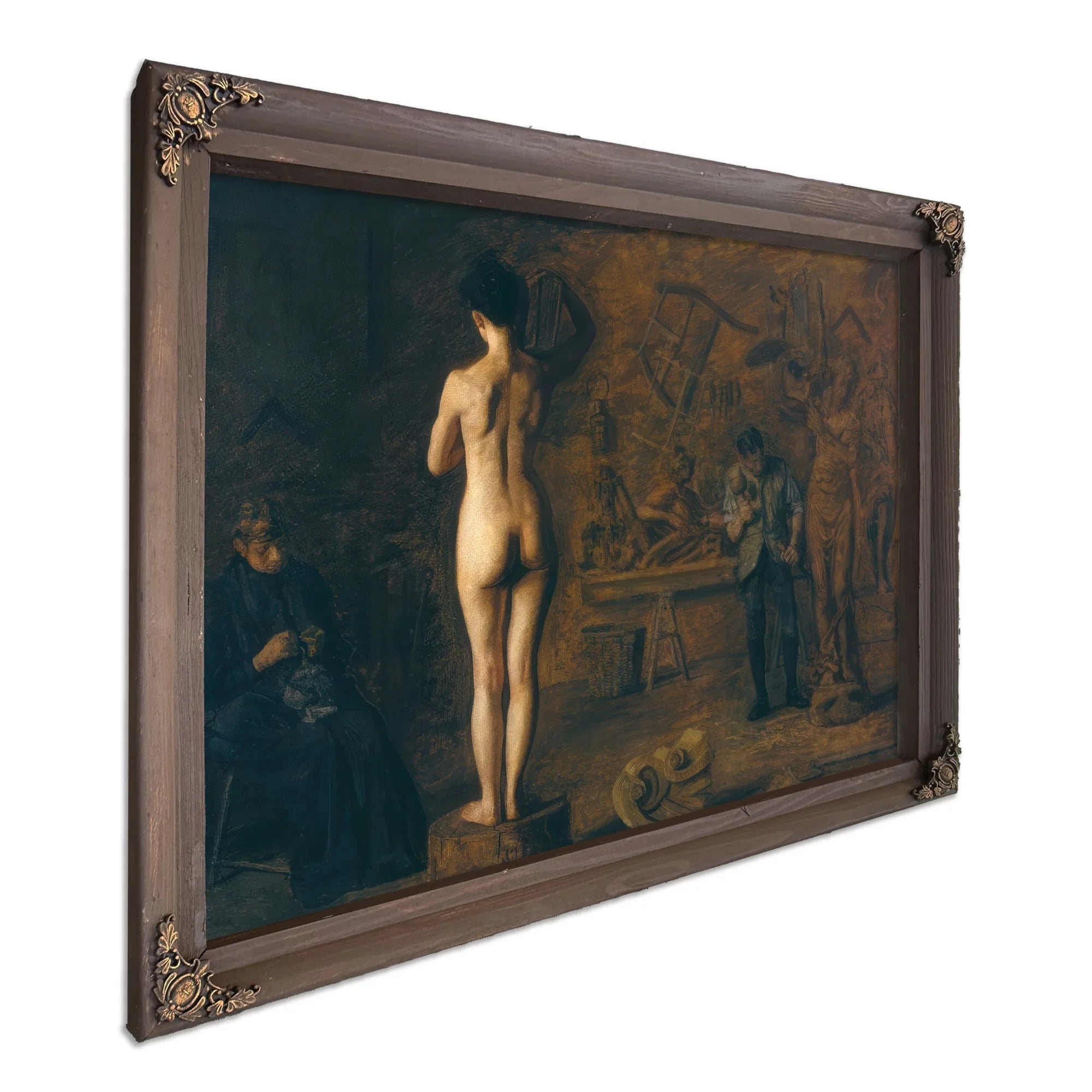 William Rush Carving His Allegorical Figure Of The Schuylkill River By Thomas Eakins Fine Art Print