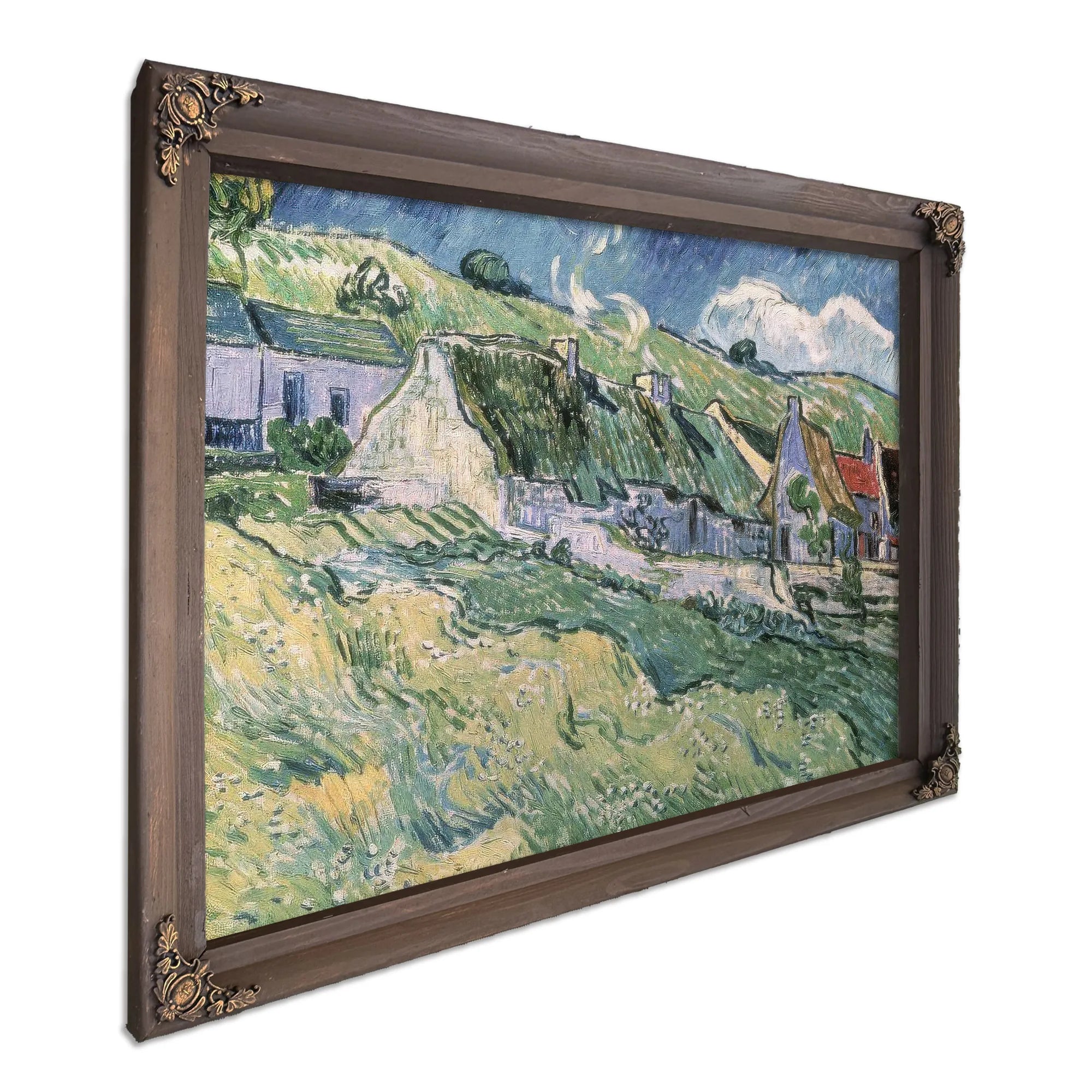 Cottages At Auvers Sur Oise By Vincent Van Gogh Fine Art Print