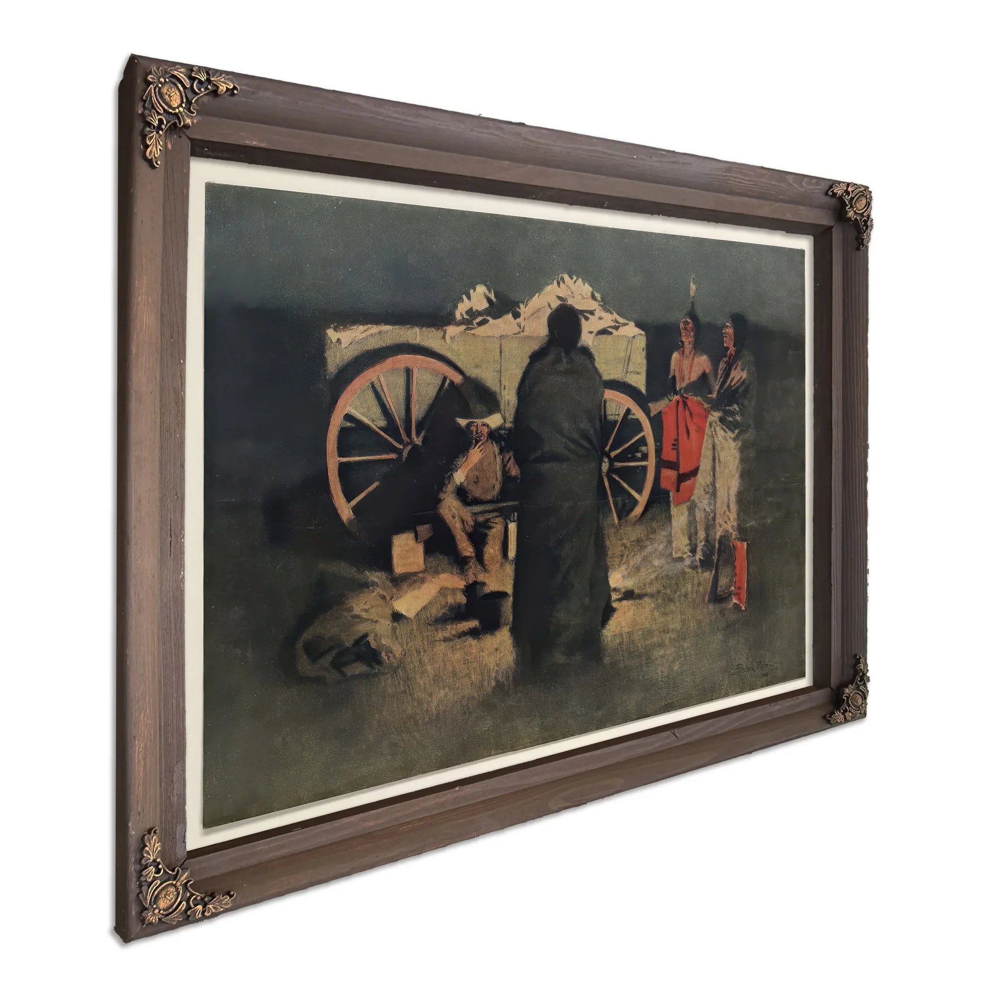 Night Camp Pub  by Frederic Remington