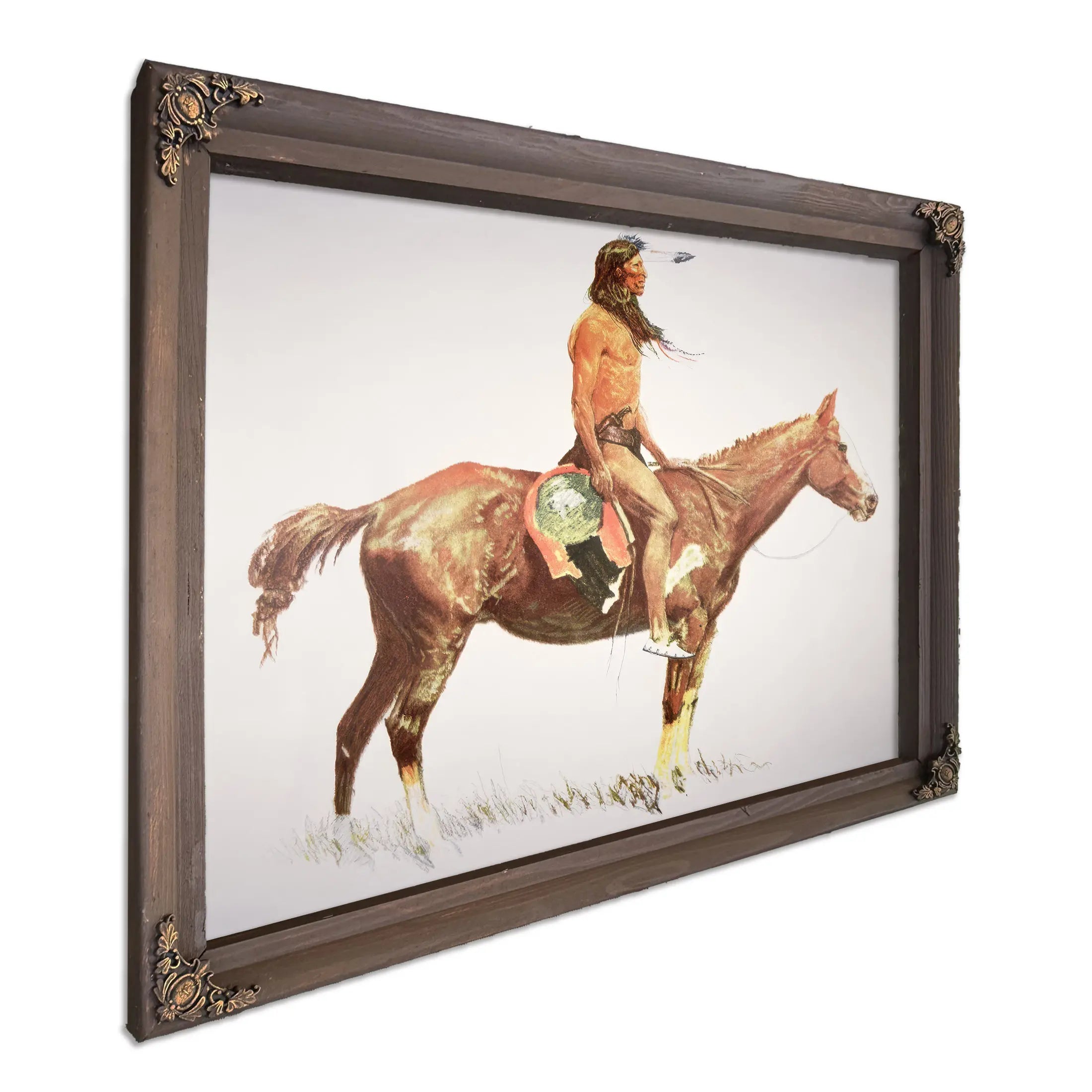 A Cheyenne Brave by Frederic Remington