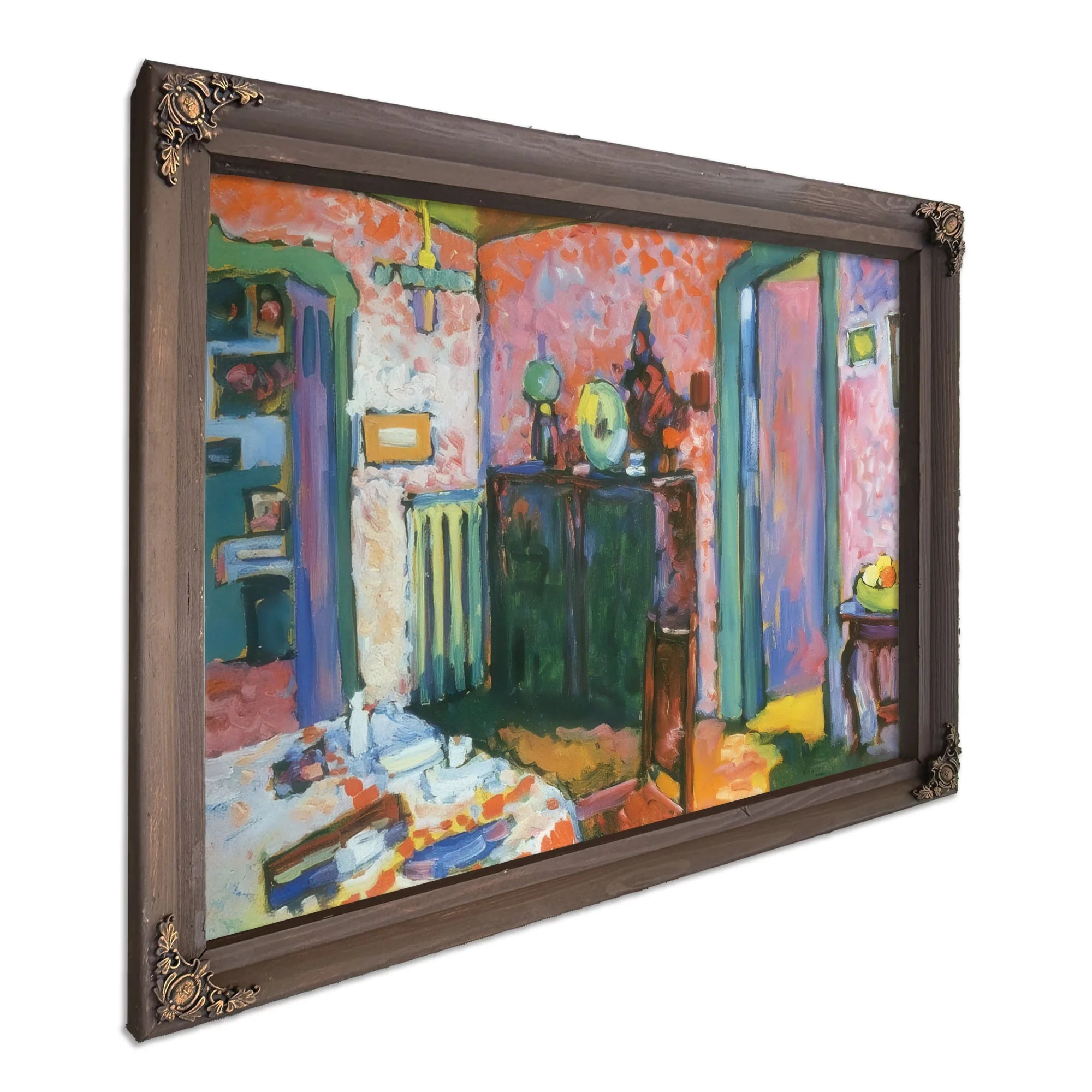 Interior ( My Dining Room) 1909 By Wassily Kandinsky Fine Art Print