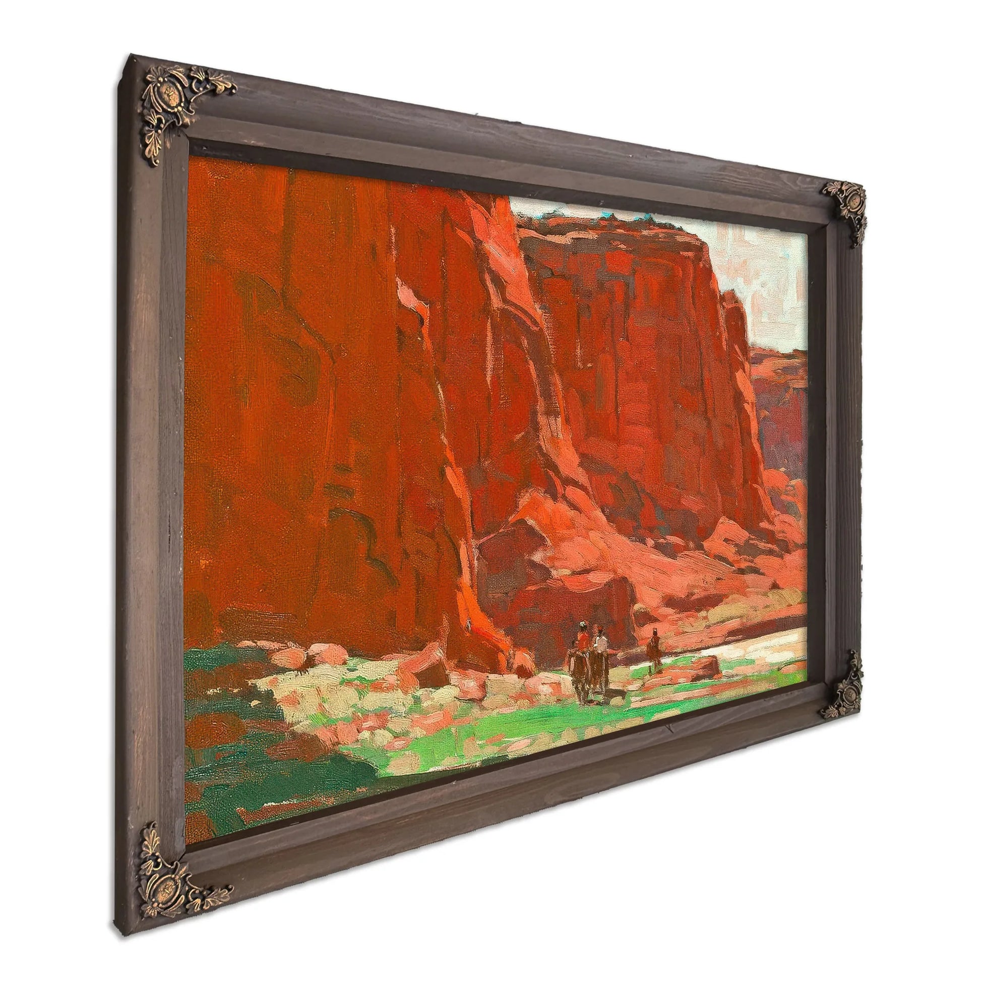 Riders Passing Through, Canyon De Chelly, Arizona By Edgar Payne Fine Art Print
