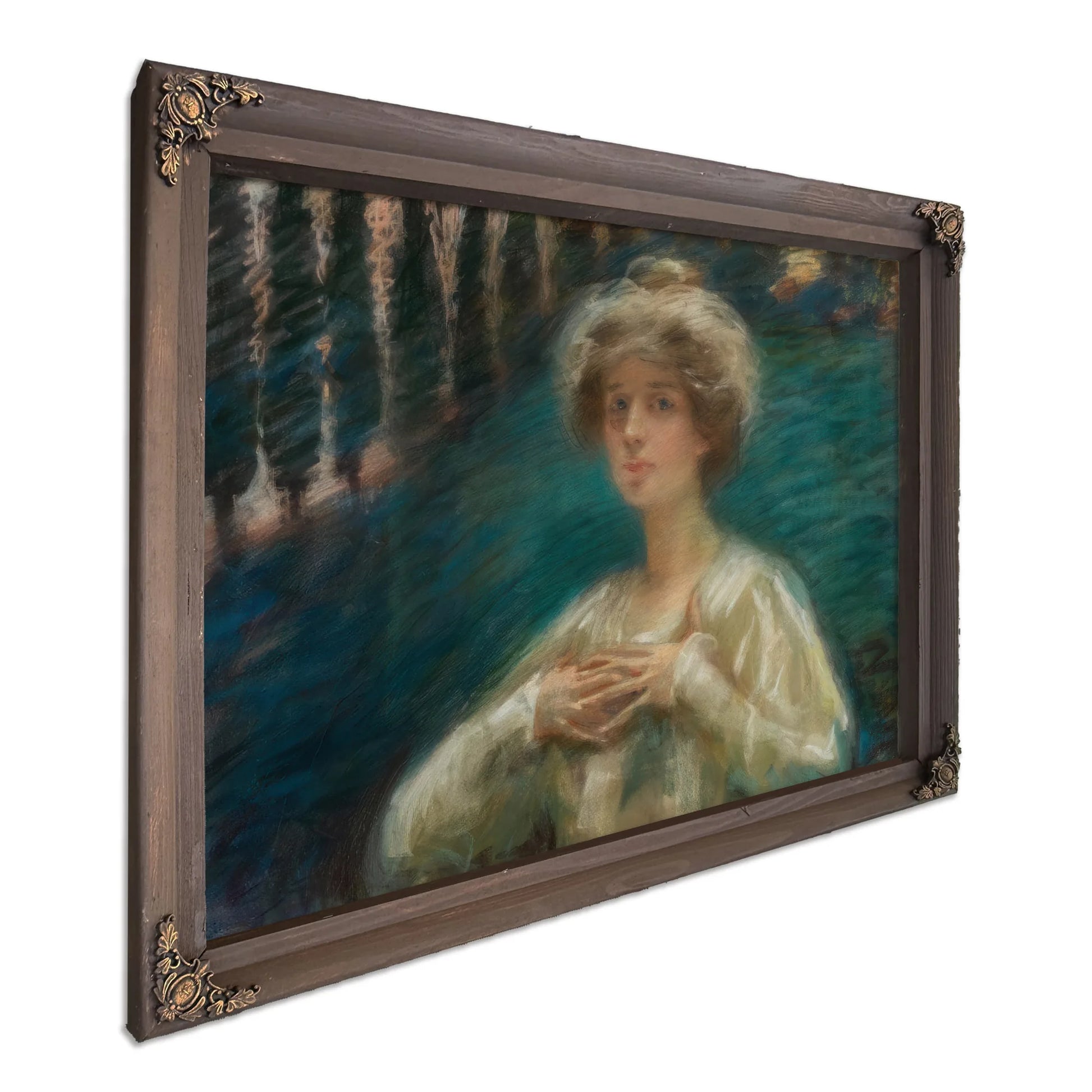 Sylvan Background By Alice Pike Barney Fine Art Print