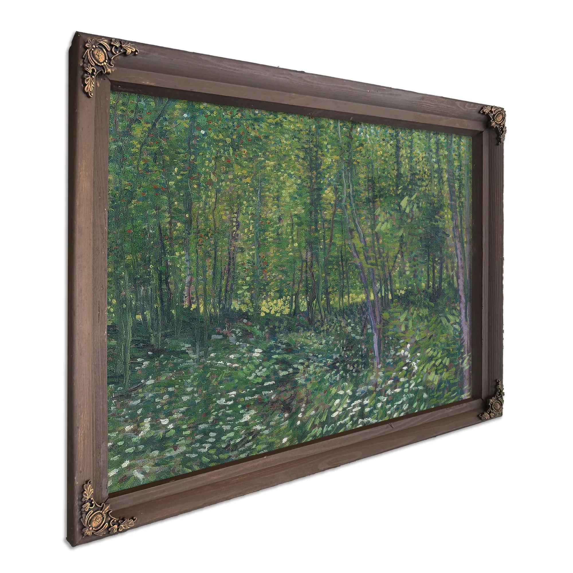 Trees And Undergrowth By Vincent Van Gogh Fine Art Print
