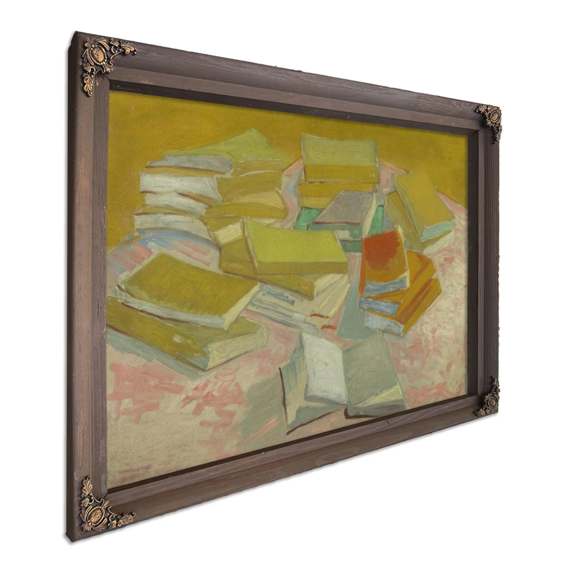 Piles Of French Novels By Vincent Van Gogh Fine Art Print