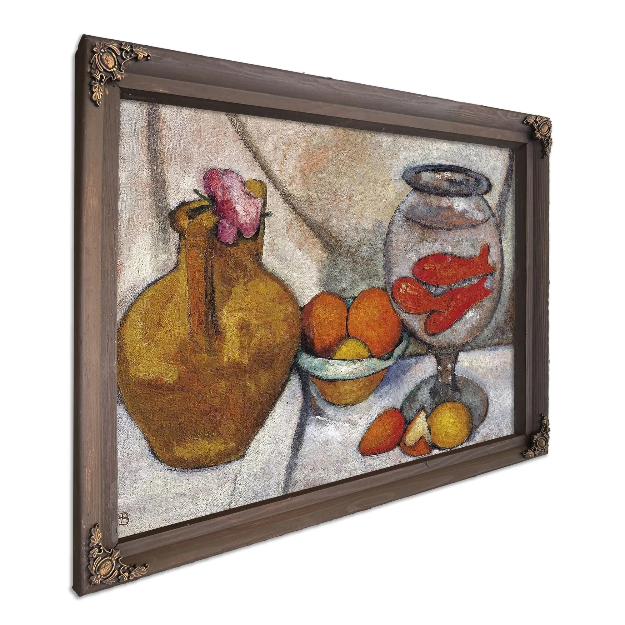 Still Life With Goldfish Bowl By Paula Modersohn Becker Fine Art Print