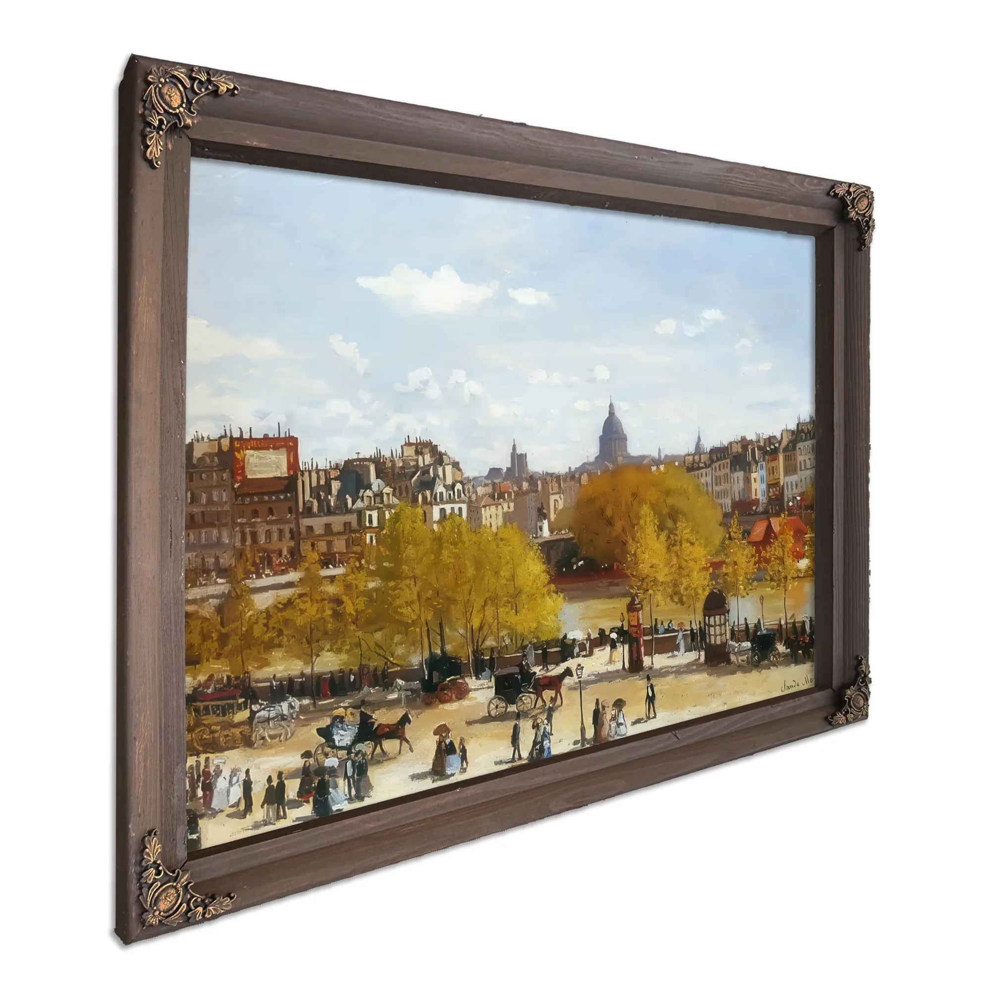 Quai Du Louvre 1867 By Claude Monet Fine Art Print