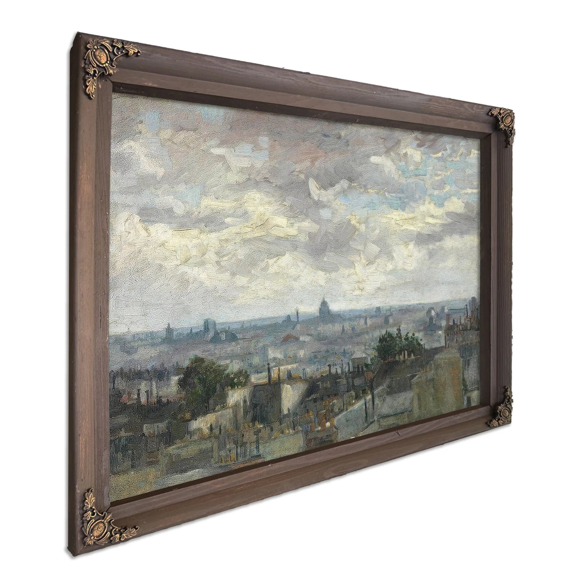 View Of Paris By Vincent Van Gogh Fine Art Print