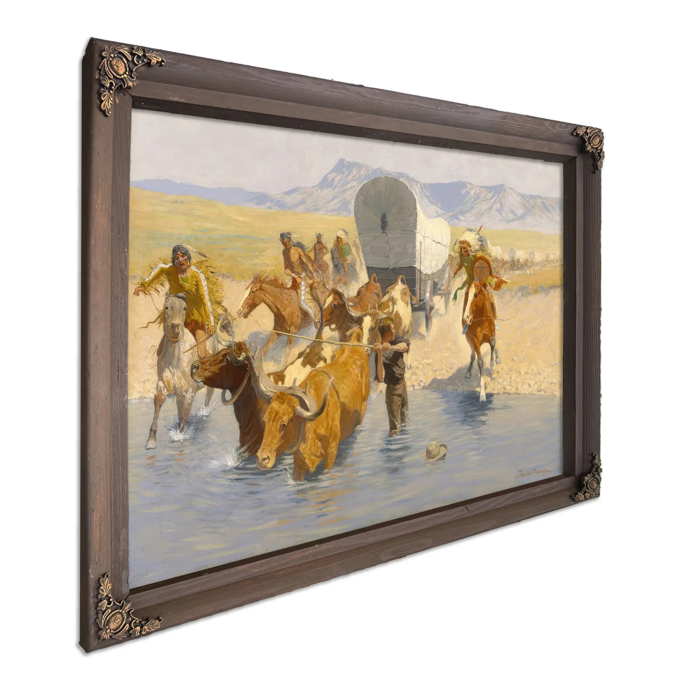 The Emigrants C by Frederic Remington