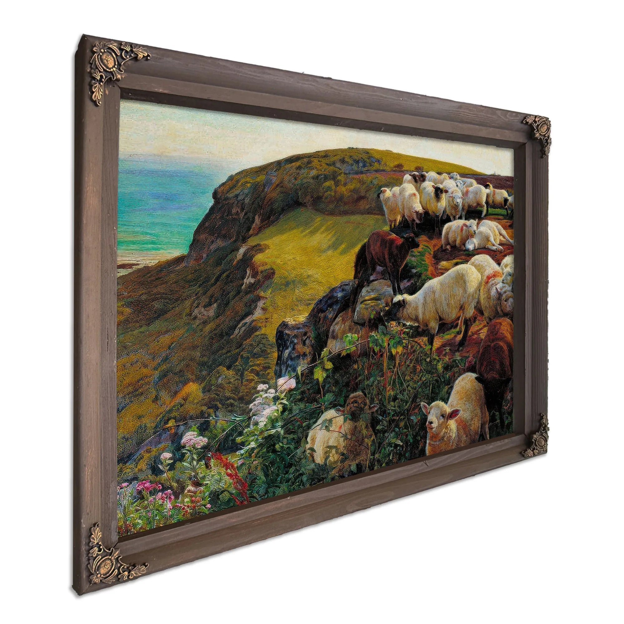 Our English Coasts 1852 Strayed Sheep 43 2X58 4Cm Tate Britain By William Holman Hunt Fine Art Print