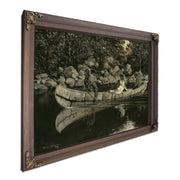 Paddling The Wounded British Officer  by Frederic Remington