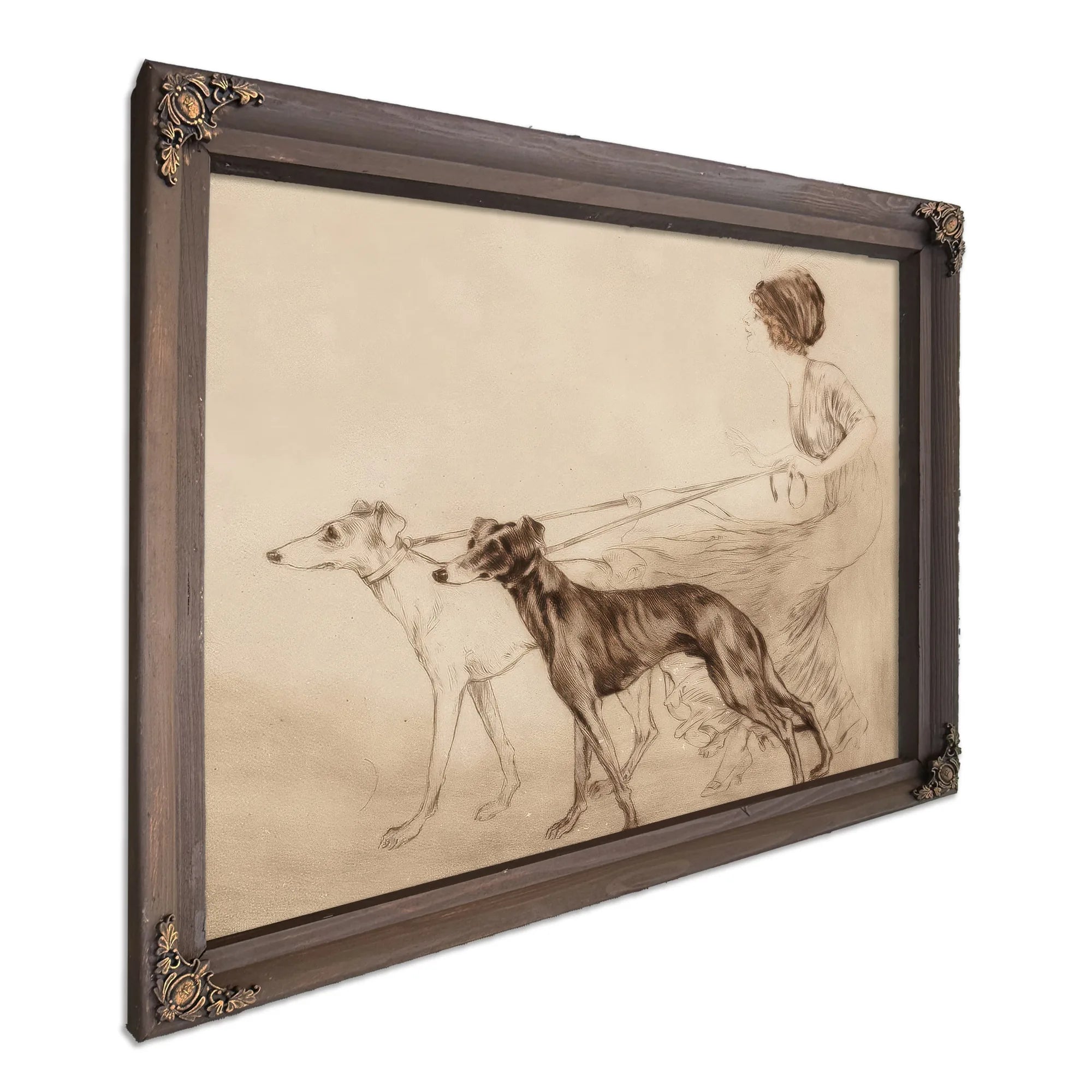 Premier Coursing 1913 By Louis Icart Fine Art Print