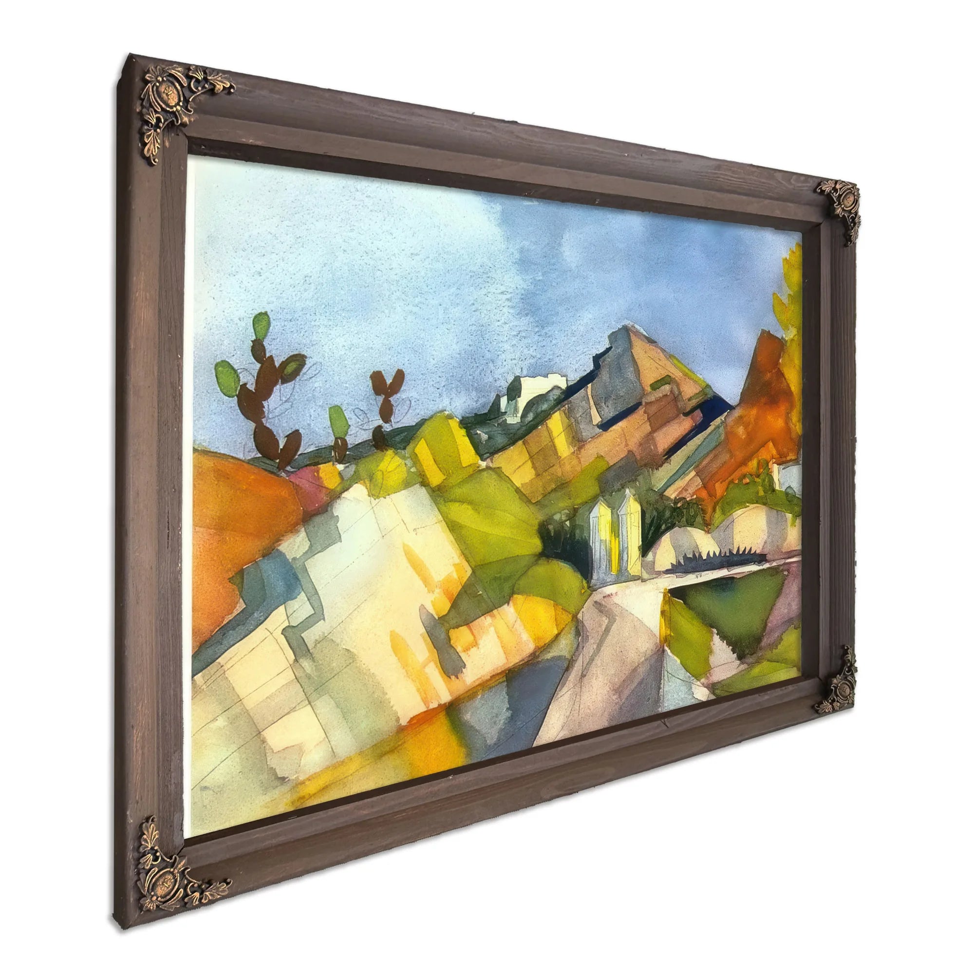 Rocky Landscape By August Macke Fine Art Print