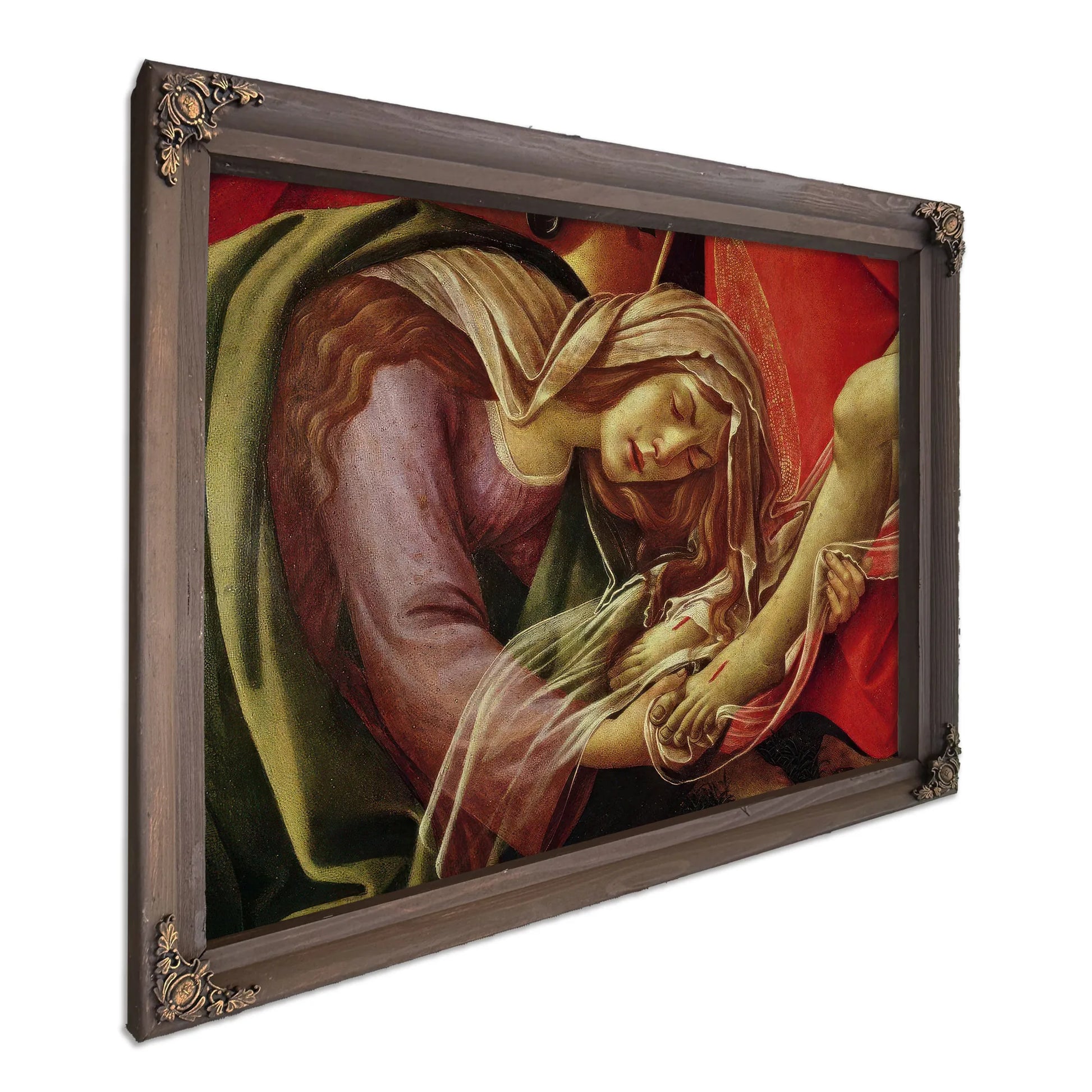 The Lamentation Of Christ Detail Of Mary Magdalene And The Feet Of Christ By Sandro Botticelli Fine Art Print