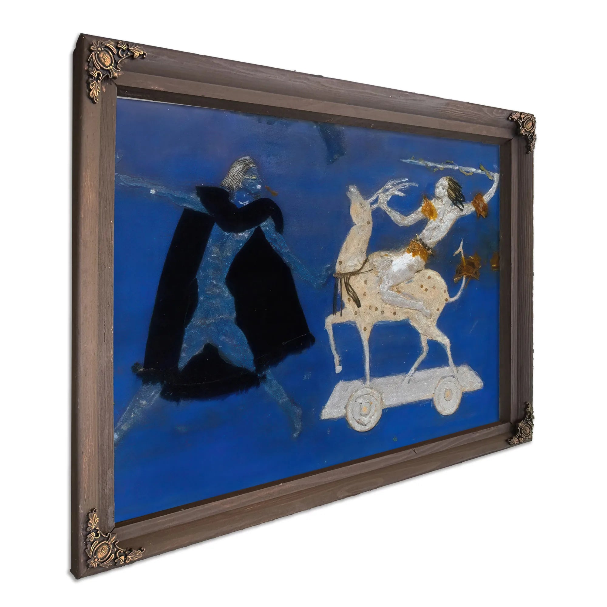 Two Figures And Four Legged Animal By Florine Stettheimer Fine Art Print