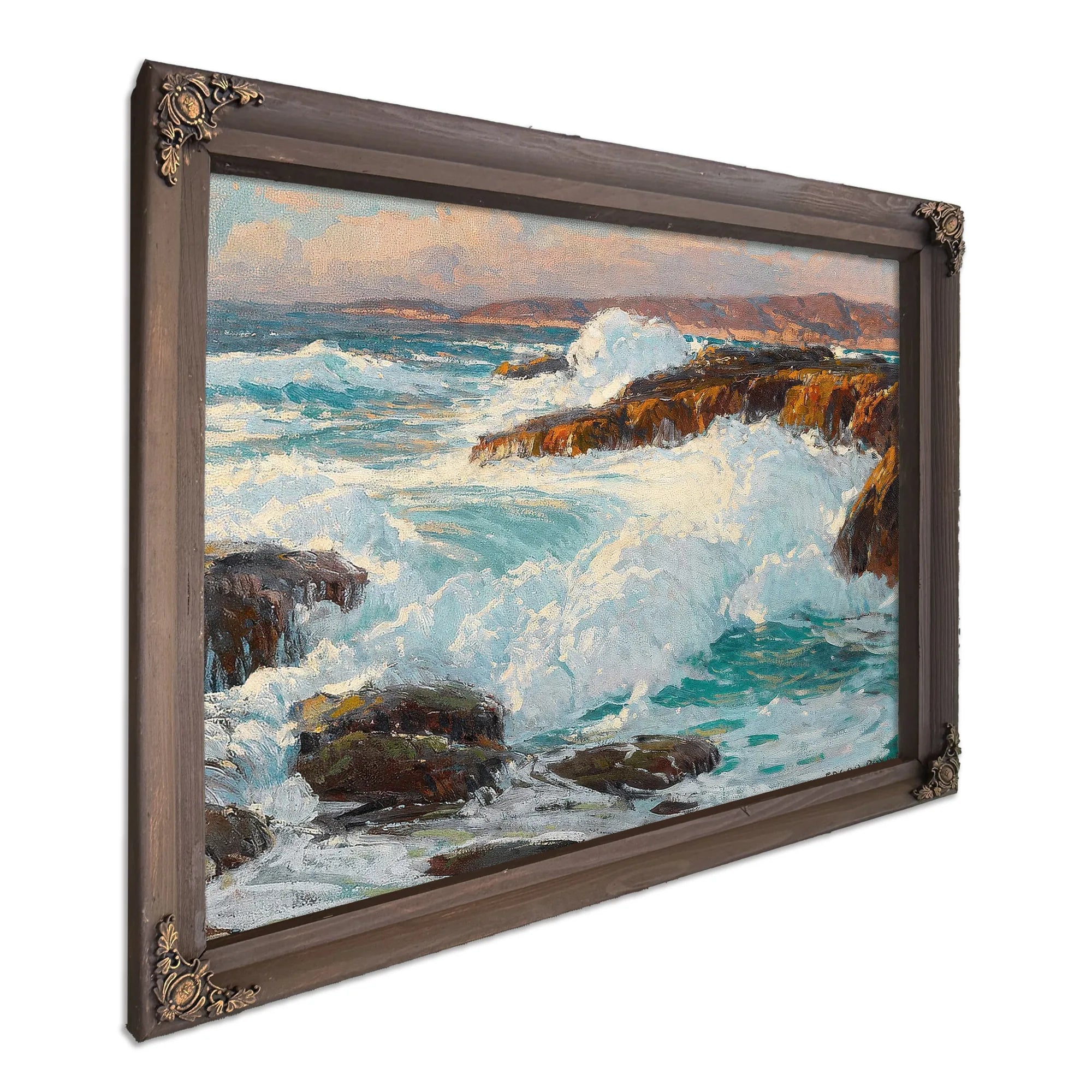 High Surf Along The Laguna Coast By Edgar Payne Fine Art Print