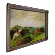 Buffalo Chase, Bulls Making Battle With Men And Horses By George Catlin Fine Art Print