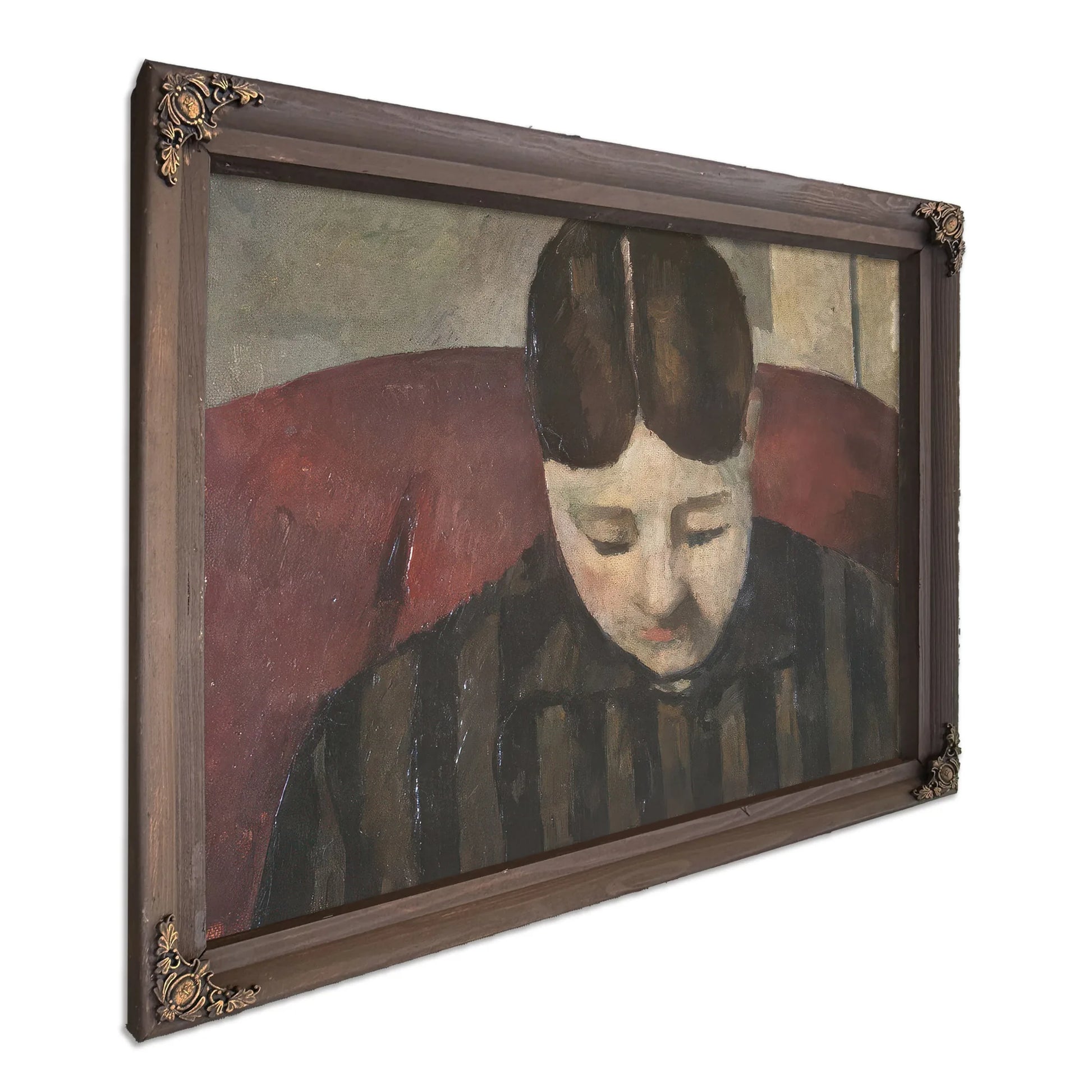 Portrait Of Madame Cezanne 1 By Paul Cezanne Fine Art Print