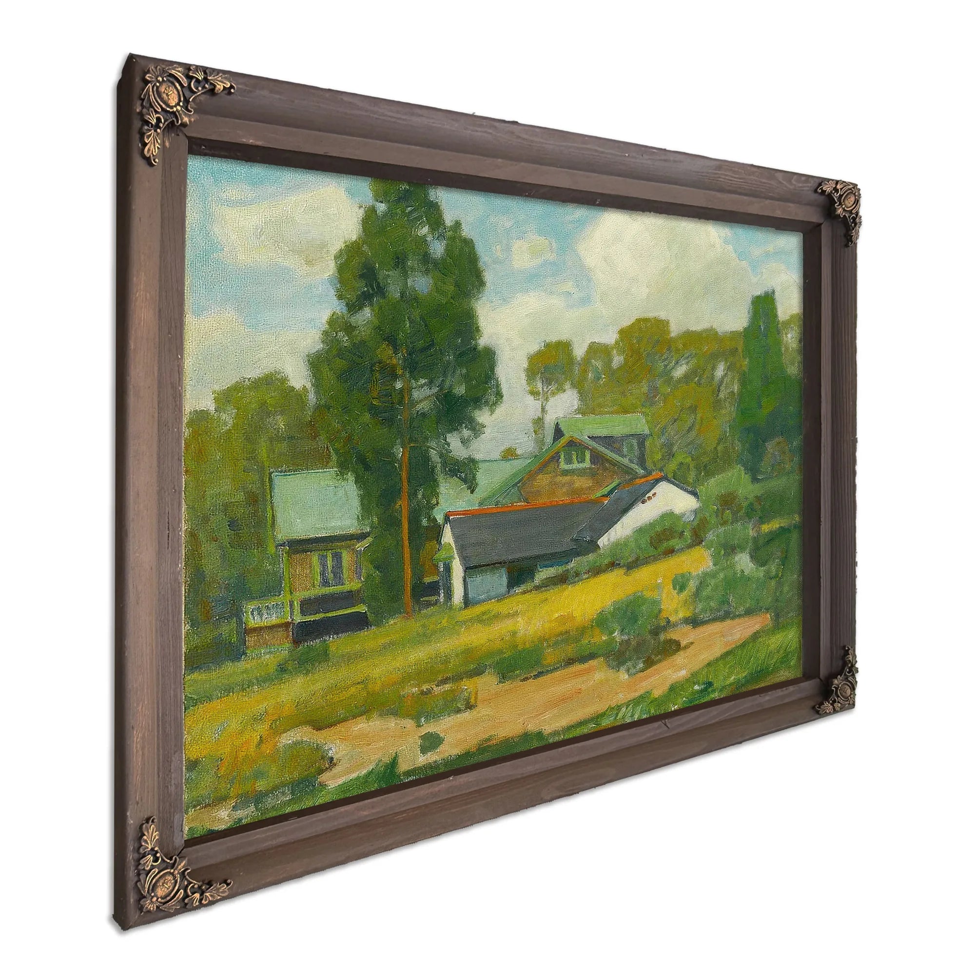 Laguna Cottages By William Wendt Fine Art Print