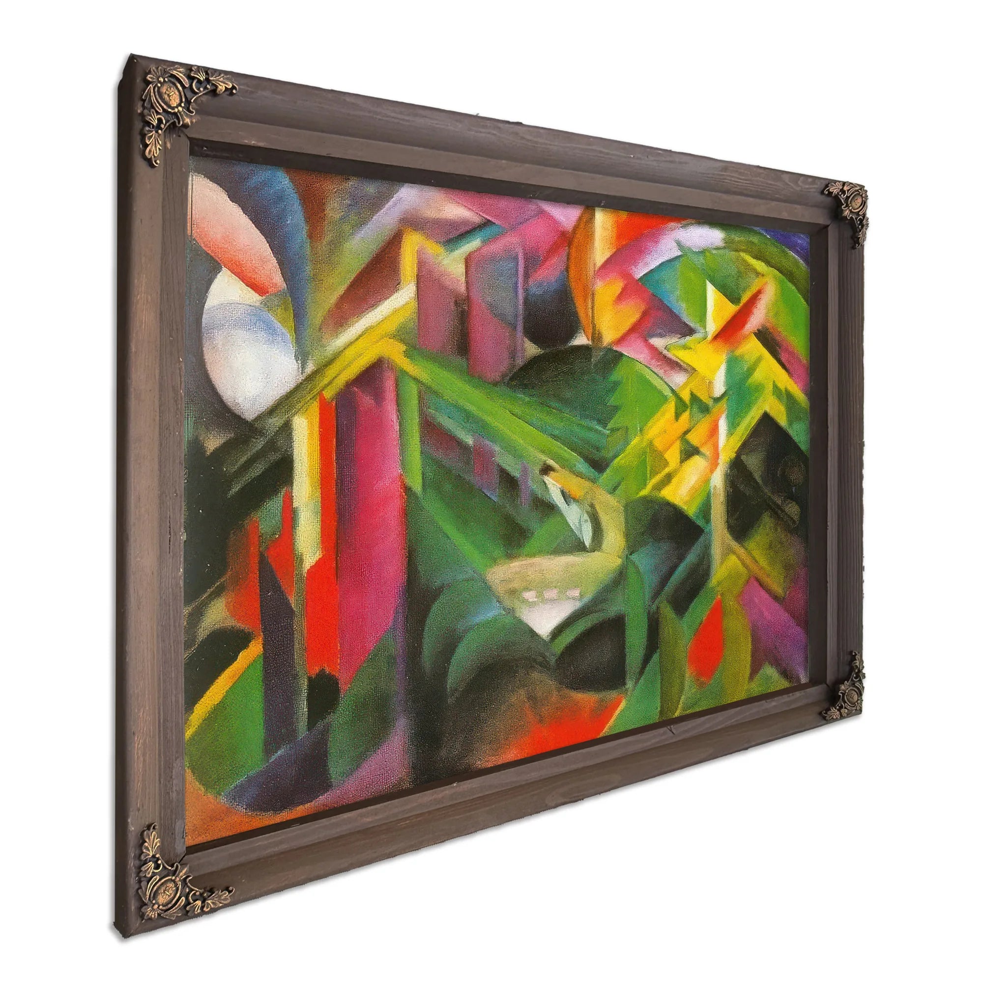 Deer In A Monastery Garden By Franz Marc Fine Art Print