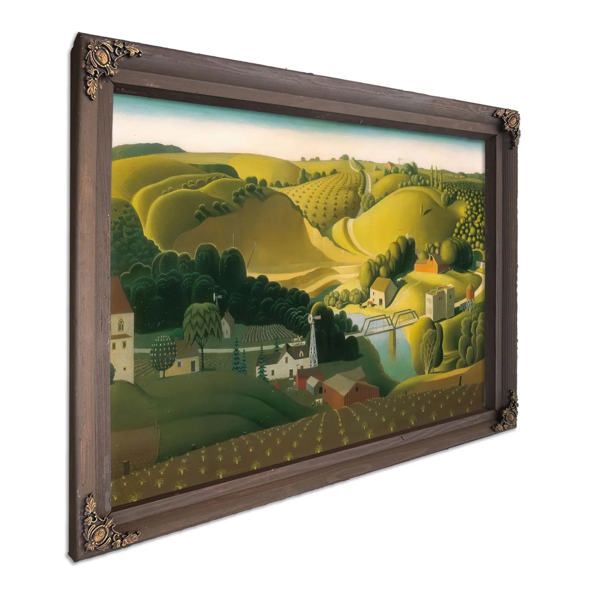 Stone City By Grant Wood Fine Art Print