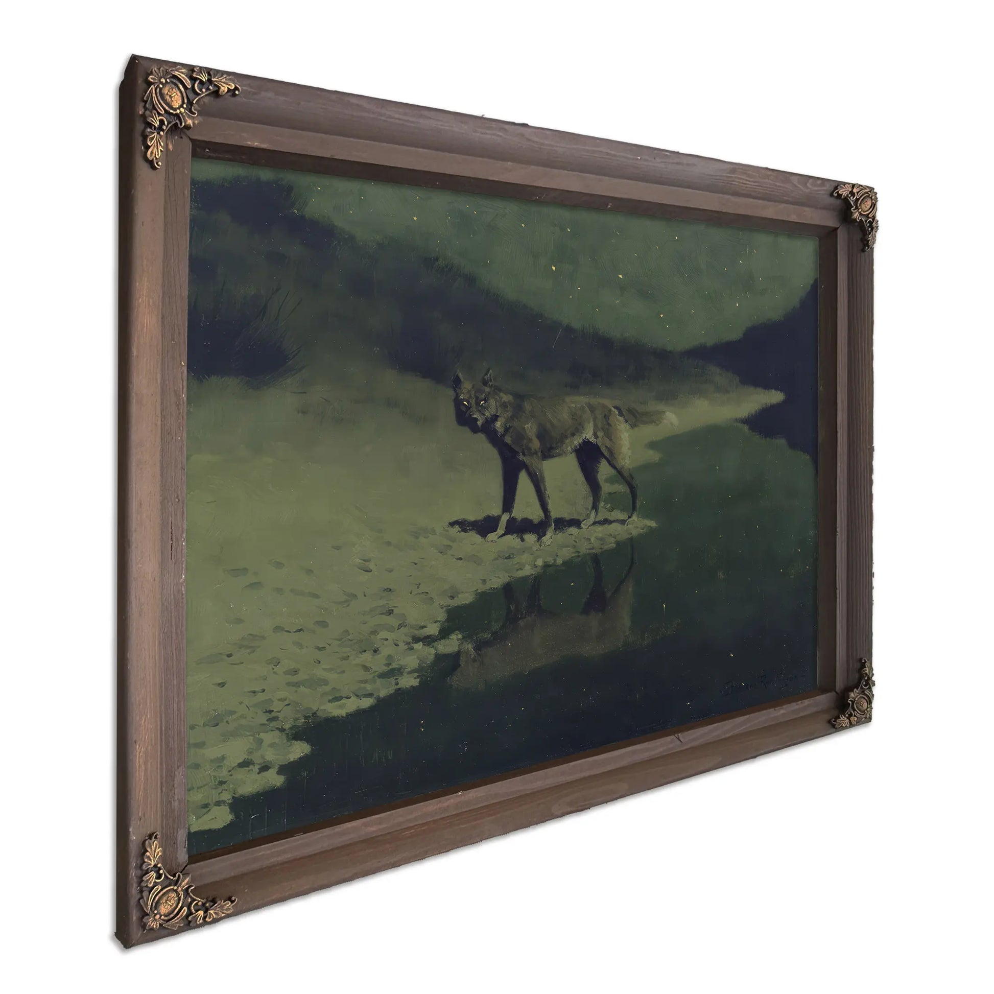 Fredericremington Moonlight Wolf C  by Frederic Remington
