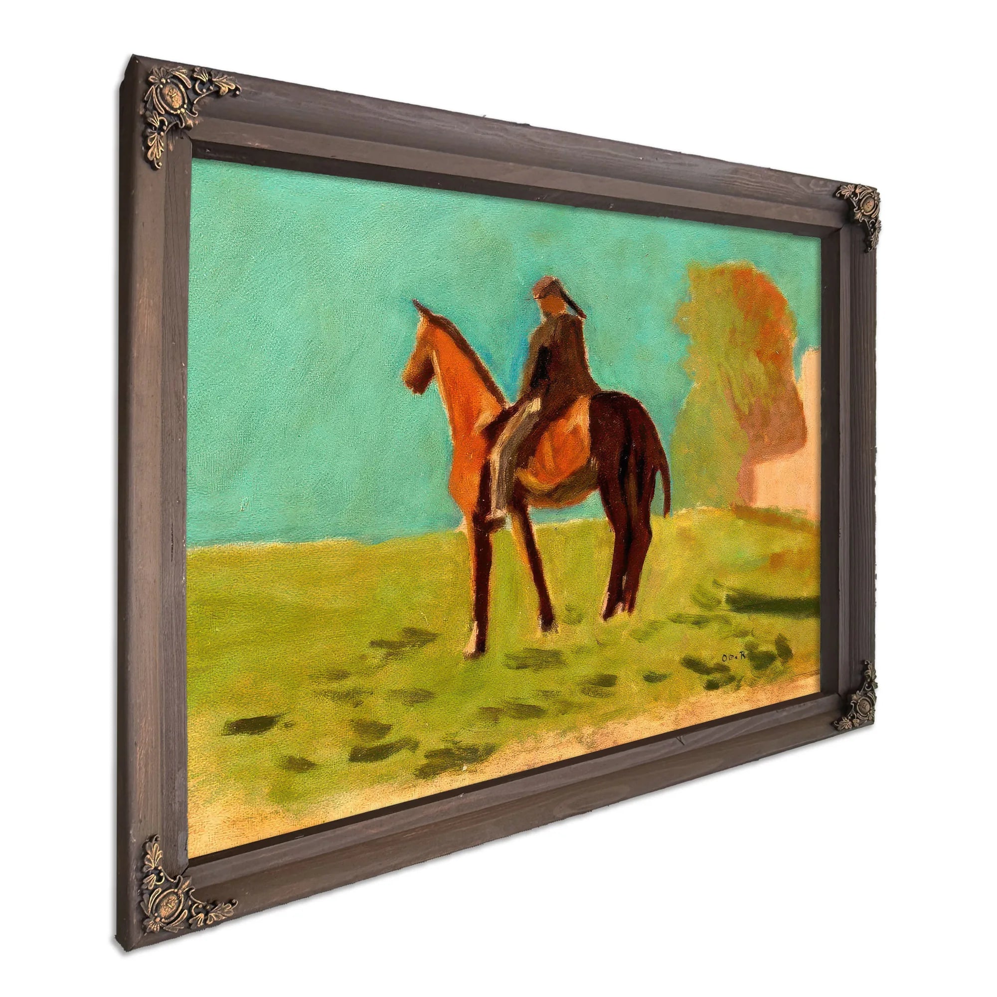 Apache (Man On Horsemack Ii) By Odilon Redon Fine Art Print