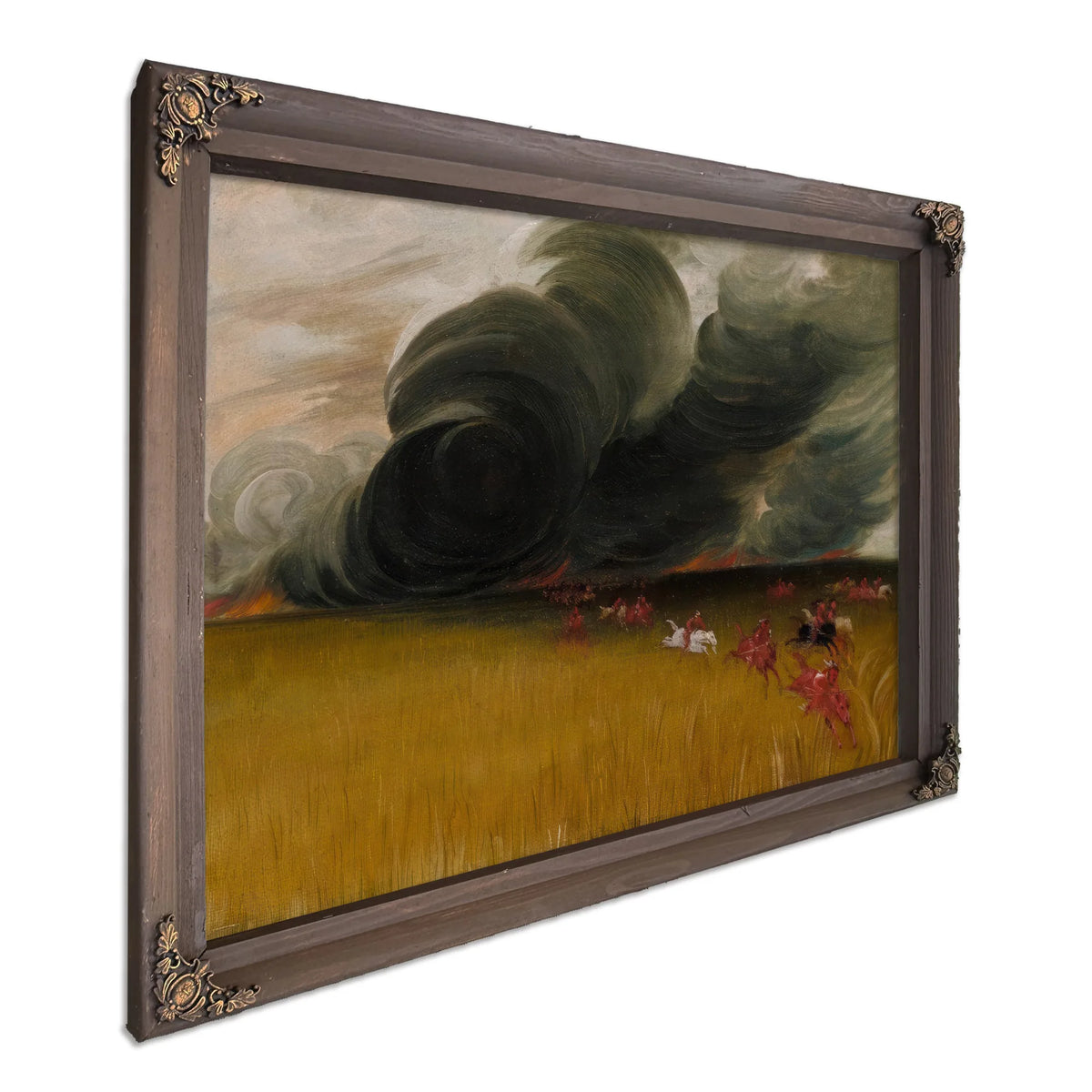 Prairie Meadows Burning By George Catlin Fine Art Print