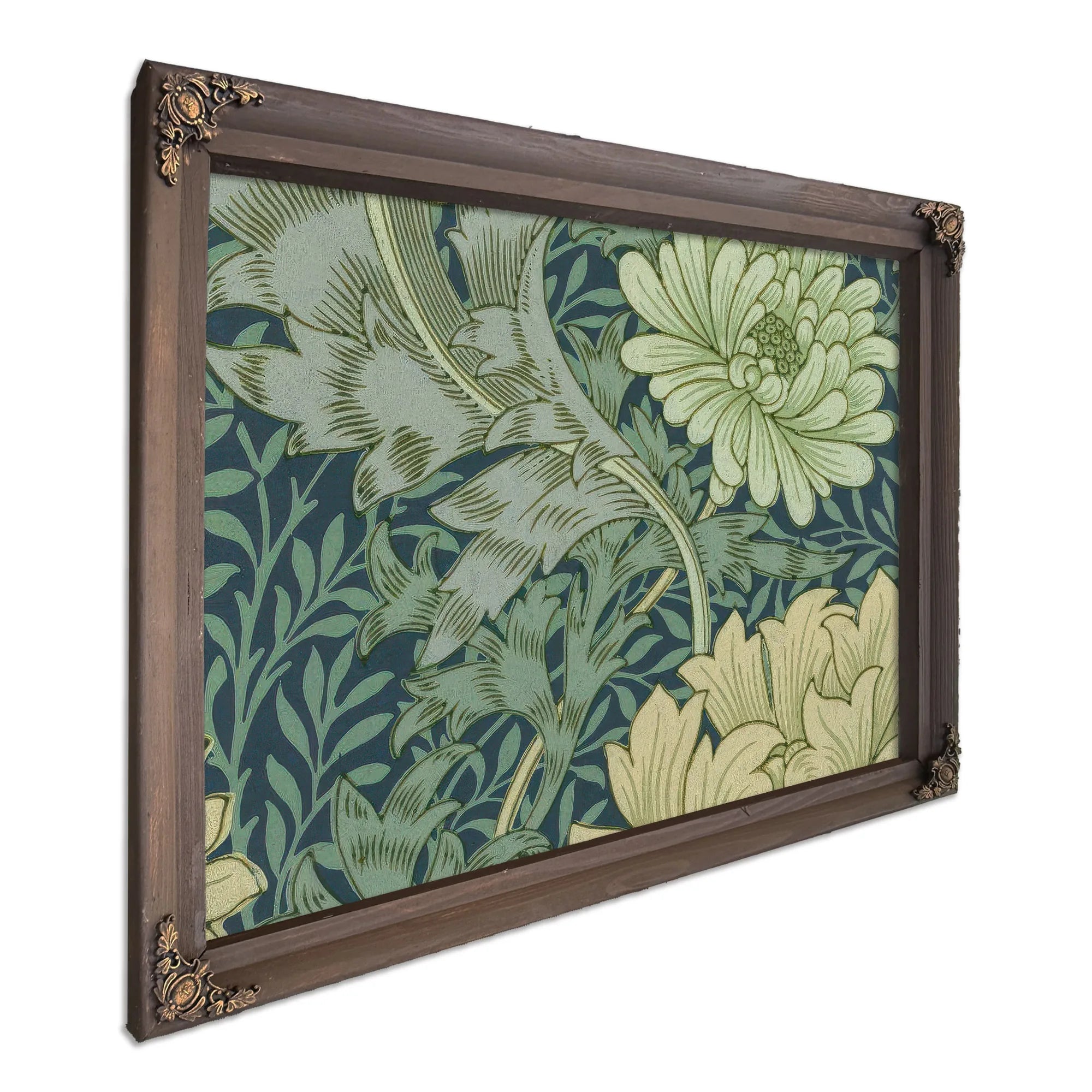 Wallpaper Sample With Chrysanthemum By William Morris Fine Art Print
