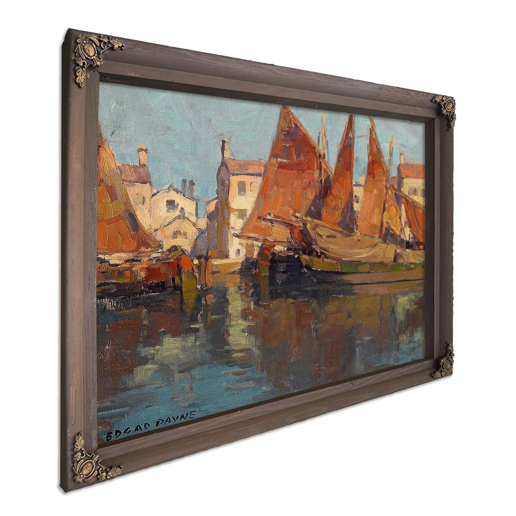 Boats At Chioggia By Edgar Payne Fine Art Print