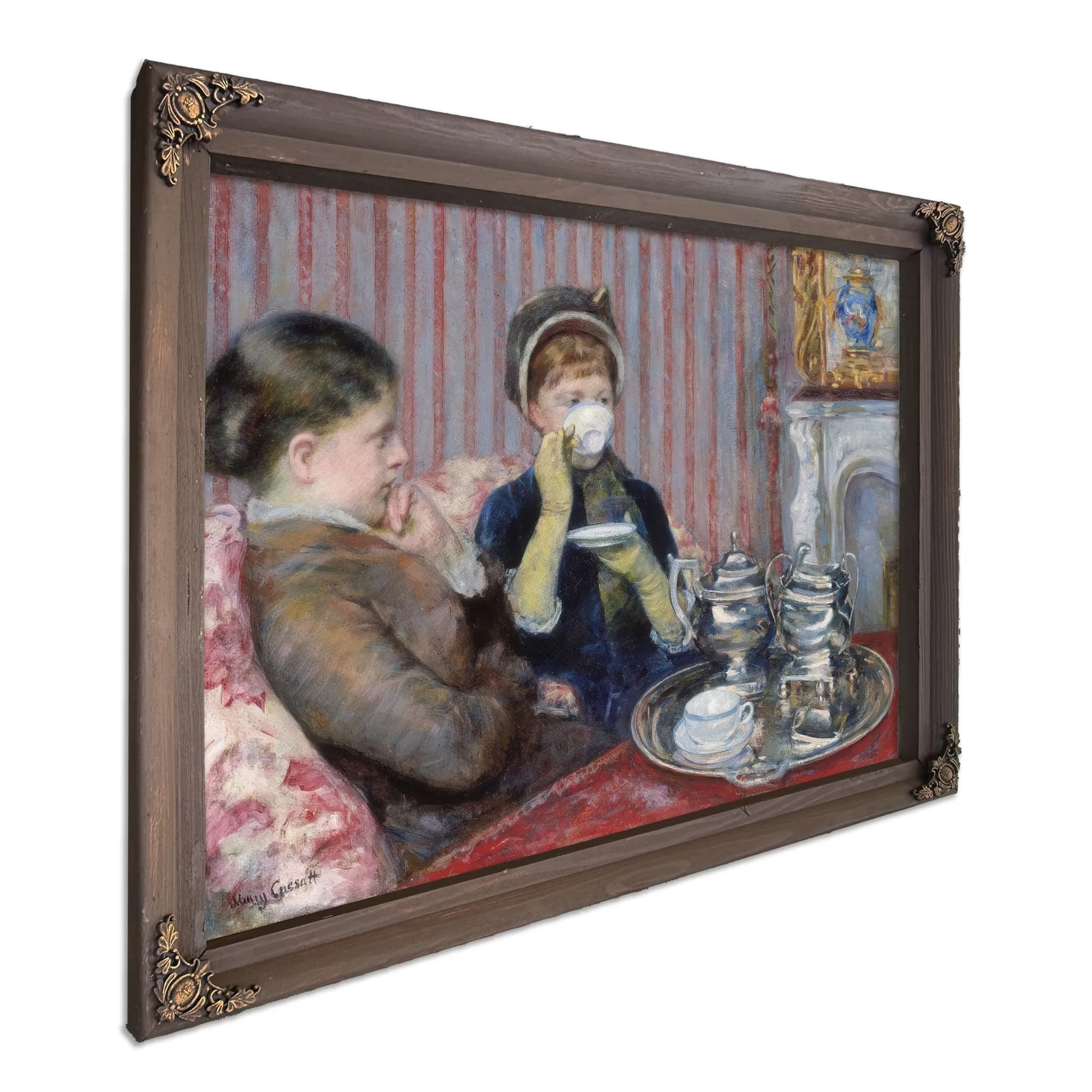 The Tea By Mary Cassatt Fine Art Print