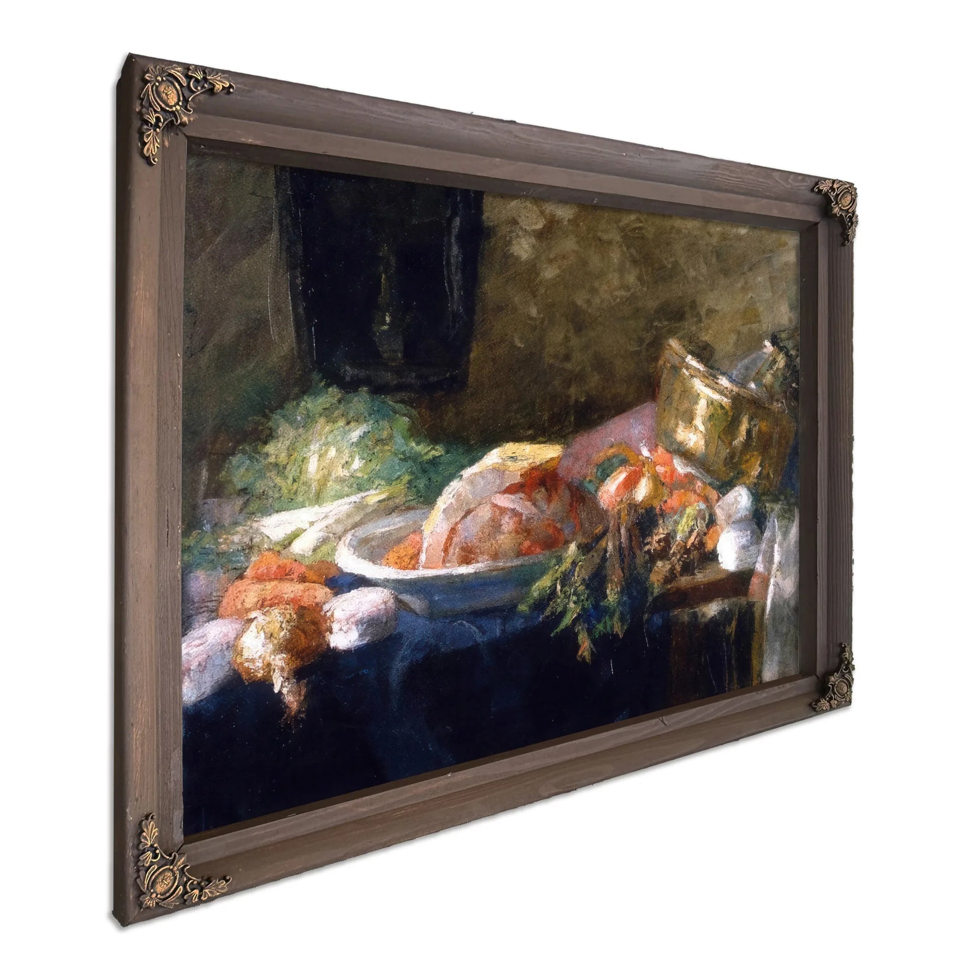 Still Life With Vegetables By James Ensor Fine Art Print