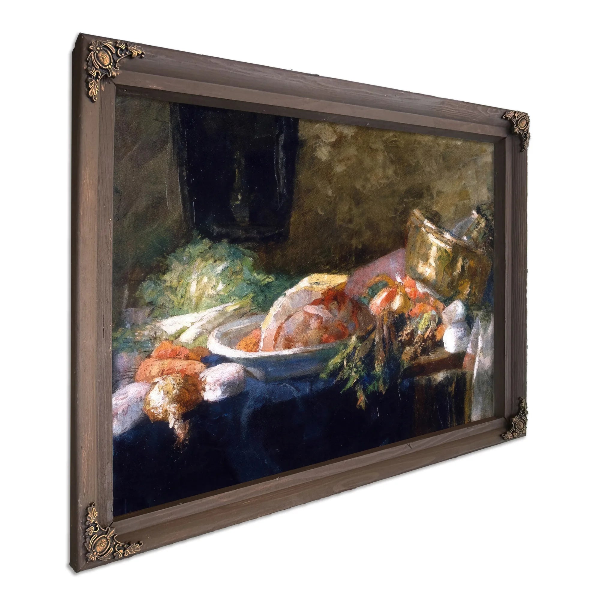 Still Life With Vegetables By James Ensor Fine Art Print