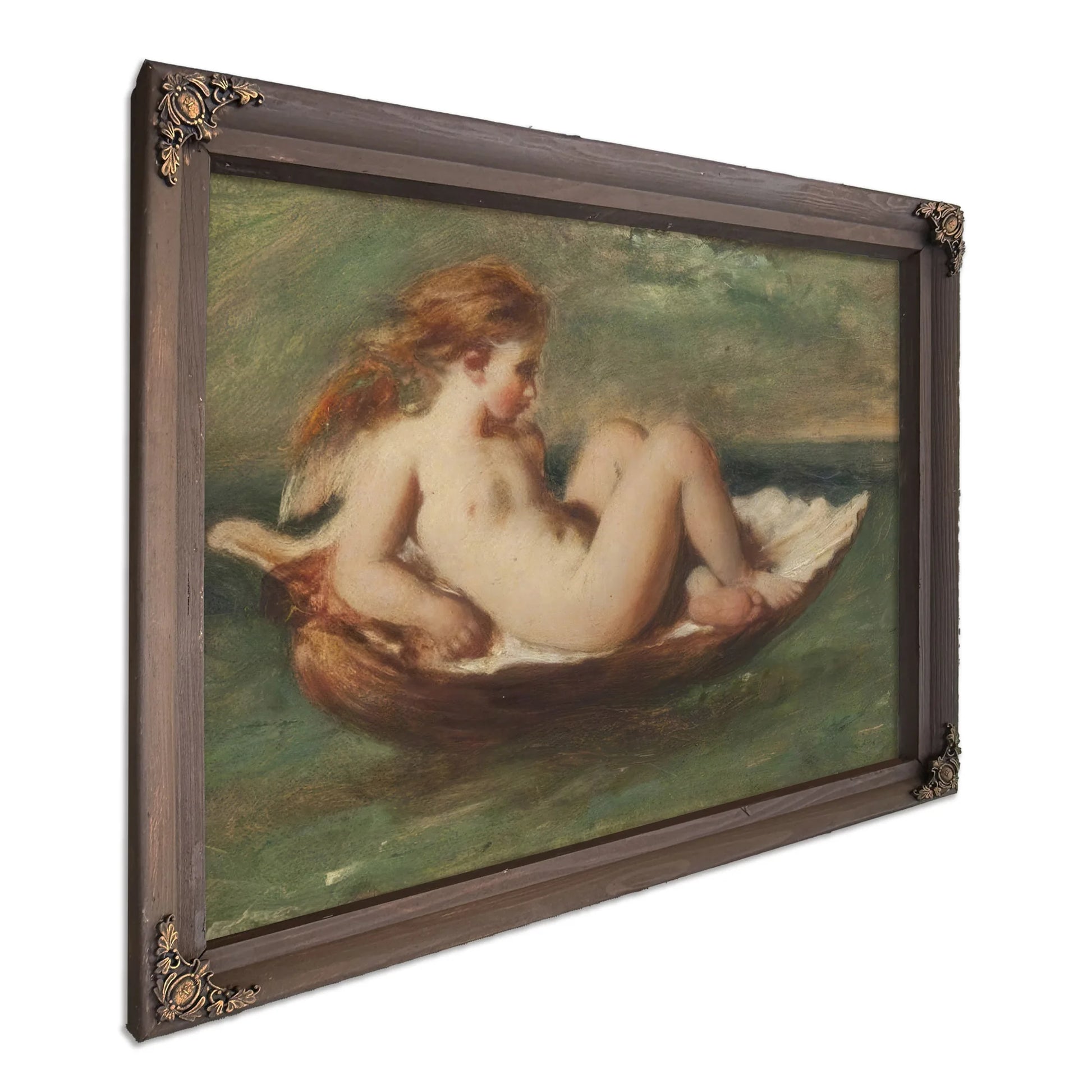 Cupid In A Shell By William Etty Fine Art Print