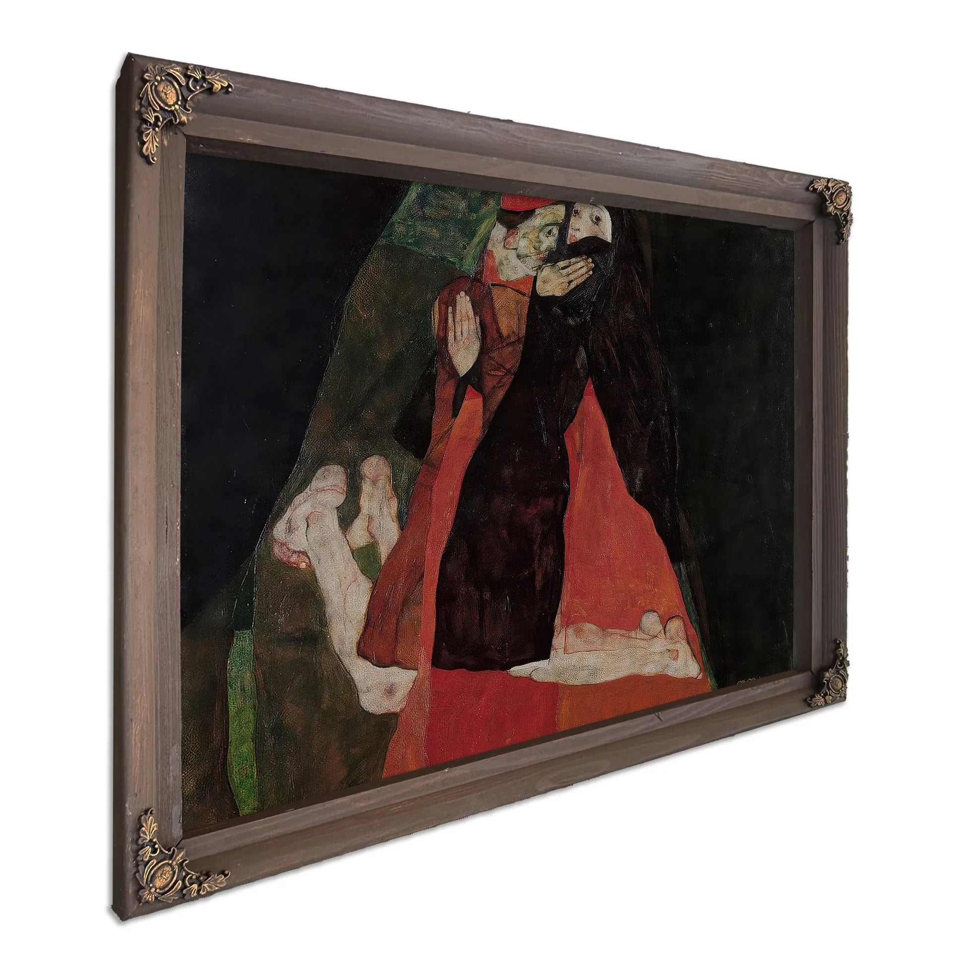 Cardinal And Nun Caress 1912 Expressionism Pc By Egon Schiele Fine Art Print
