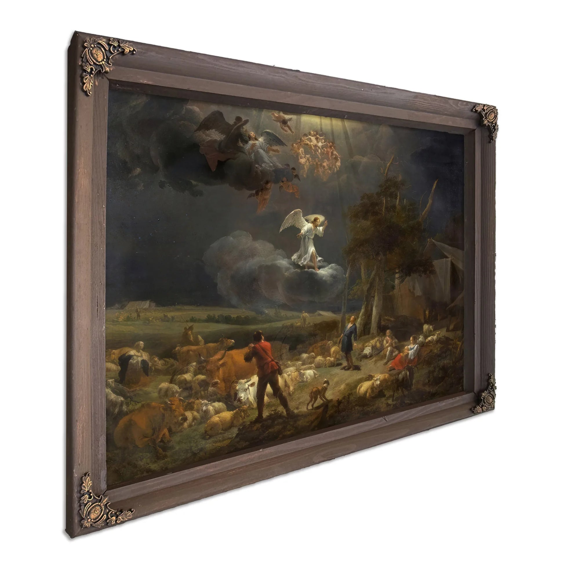 Annunciation To The Shepards By Nicolaes Pietersz Berchem Fine Art Print