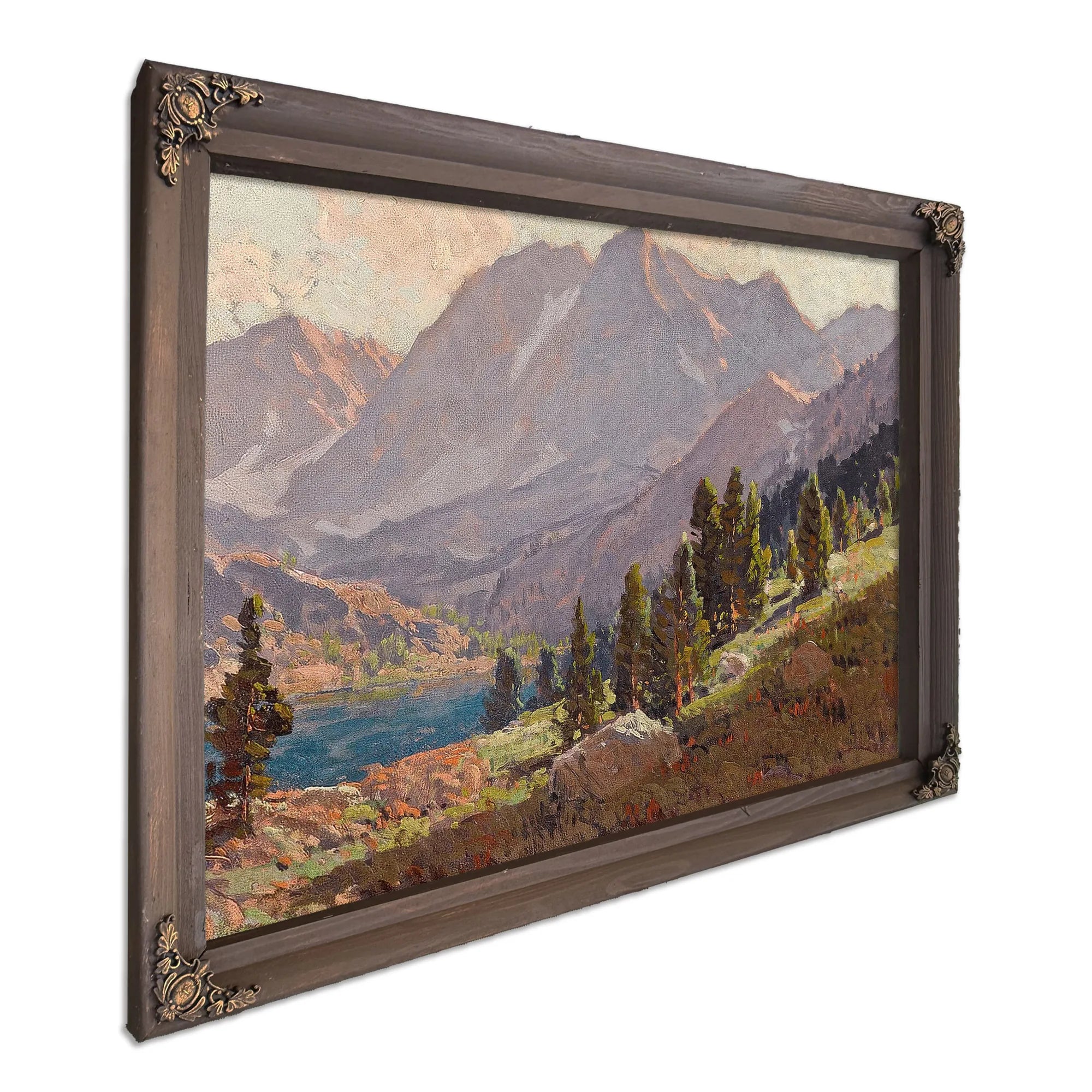 View At Sabrina Lake, Inyo County By Edgar Payne Fine Art Print