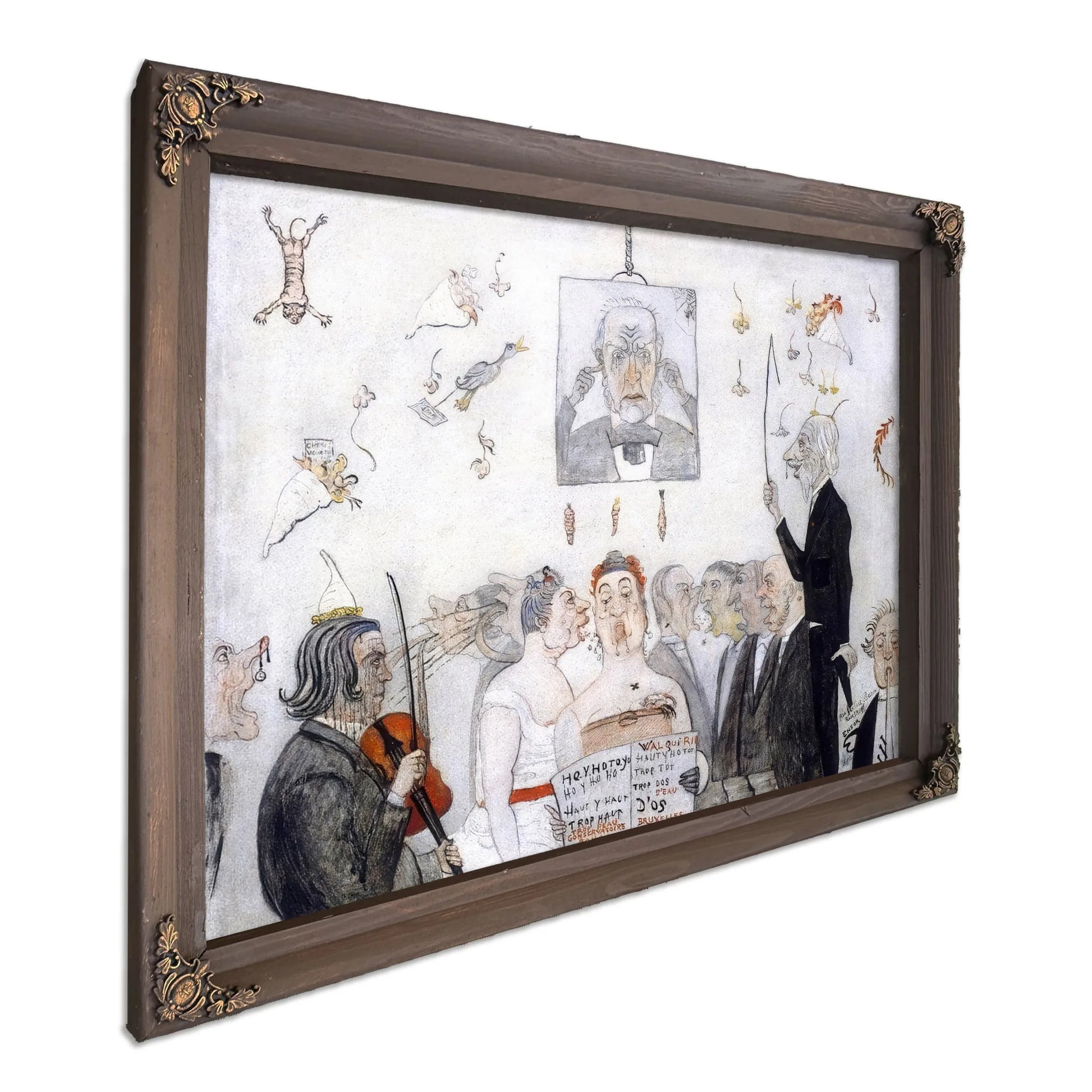 At The Conservatory By James Ensor Fine Art Print