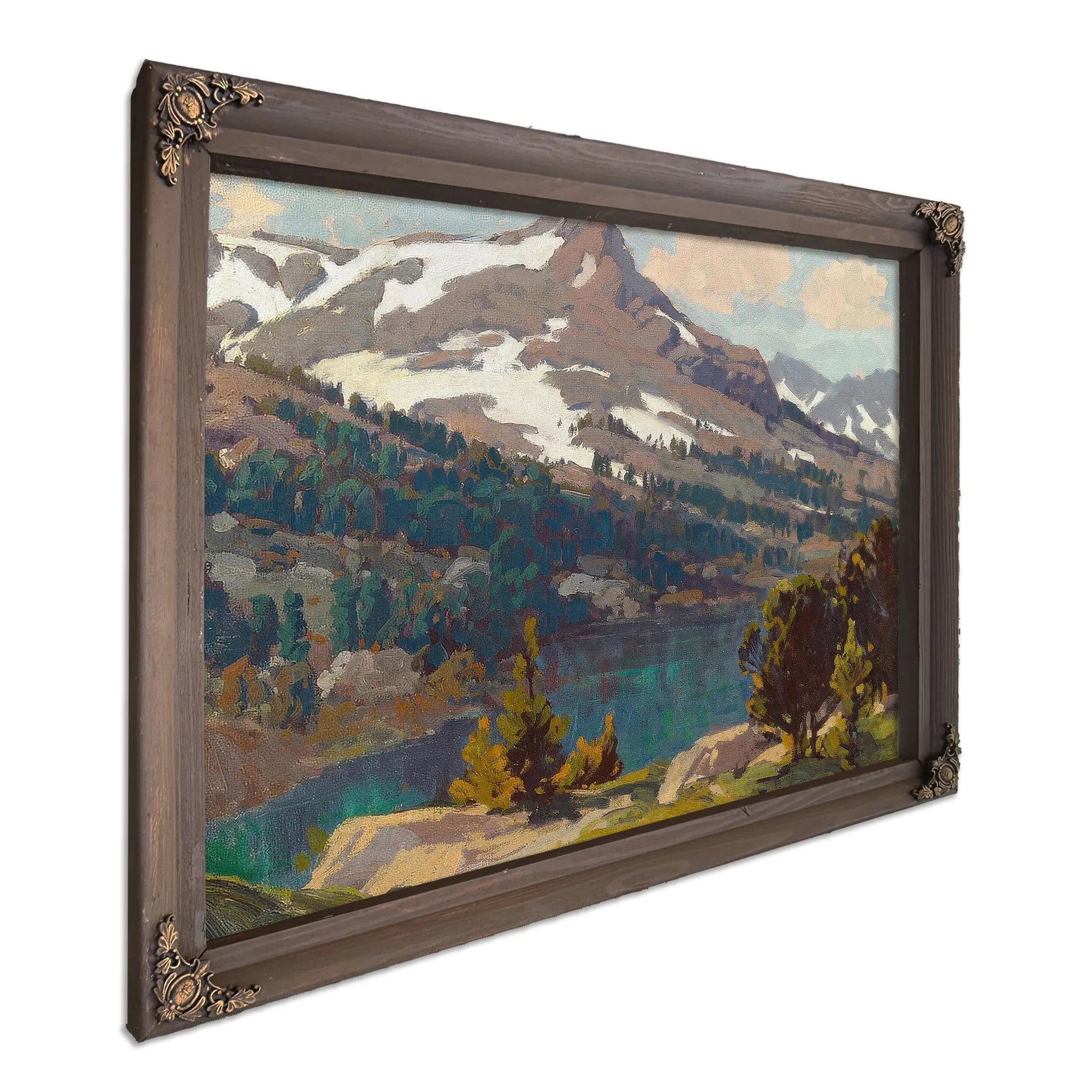 Sierra Lake And Glaciers By Edgar Payne Fine Art Print