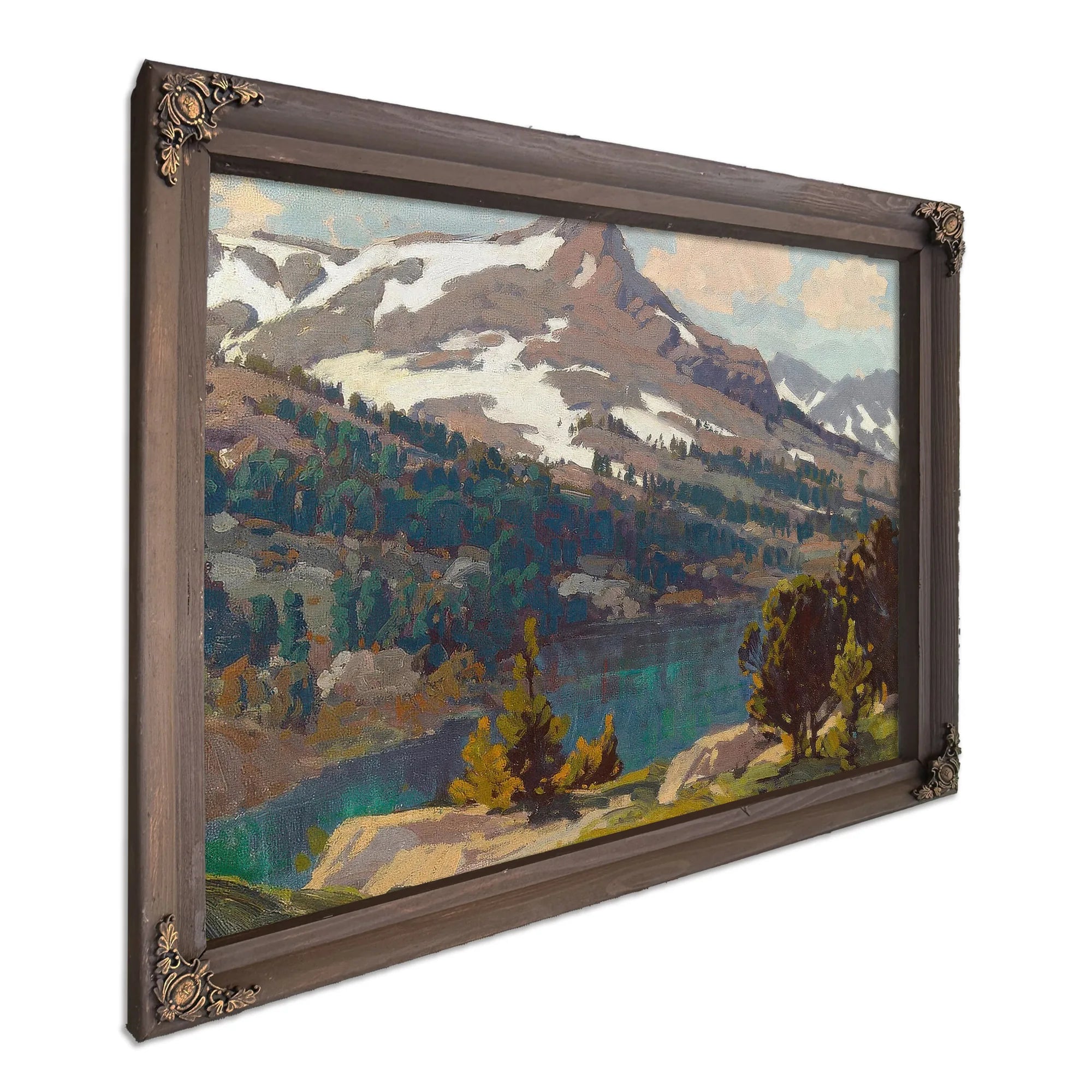 Sierra Lake And Glaciers By Edgar Payne Fine Art Print