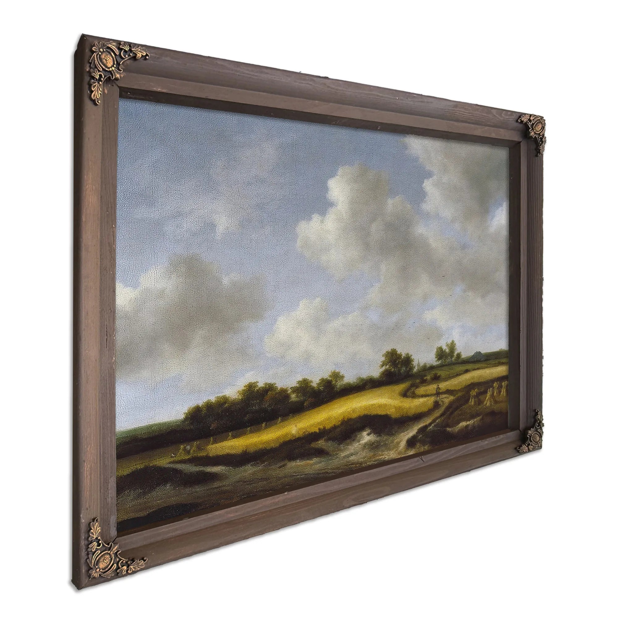 Landscape With A Wheatfield By Jacob Van Ruisdael Fine Art Print