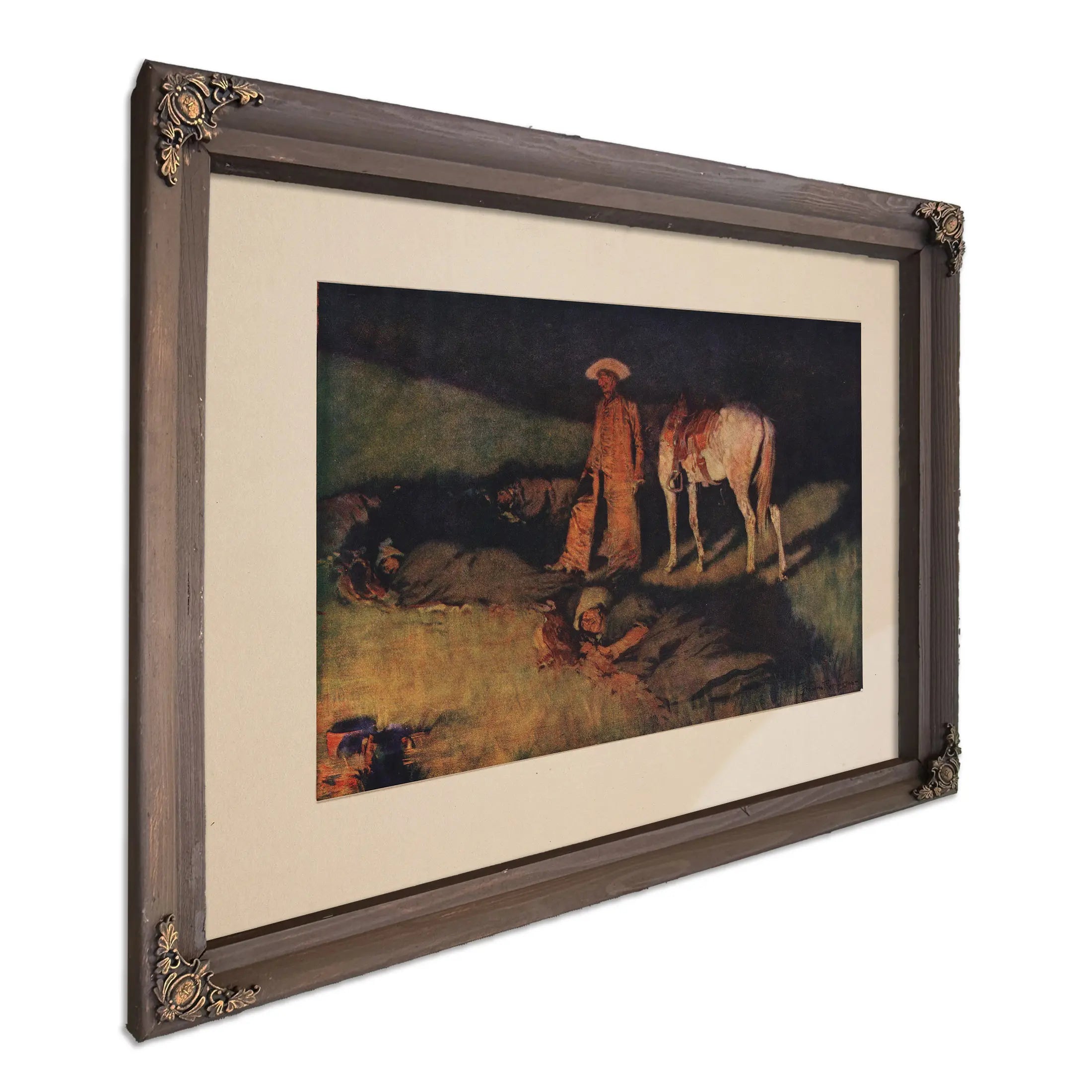 In From The Night Herd A by Frederic Remington