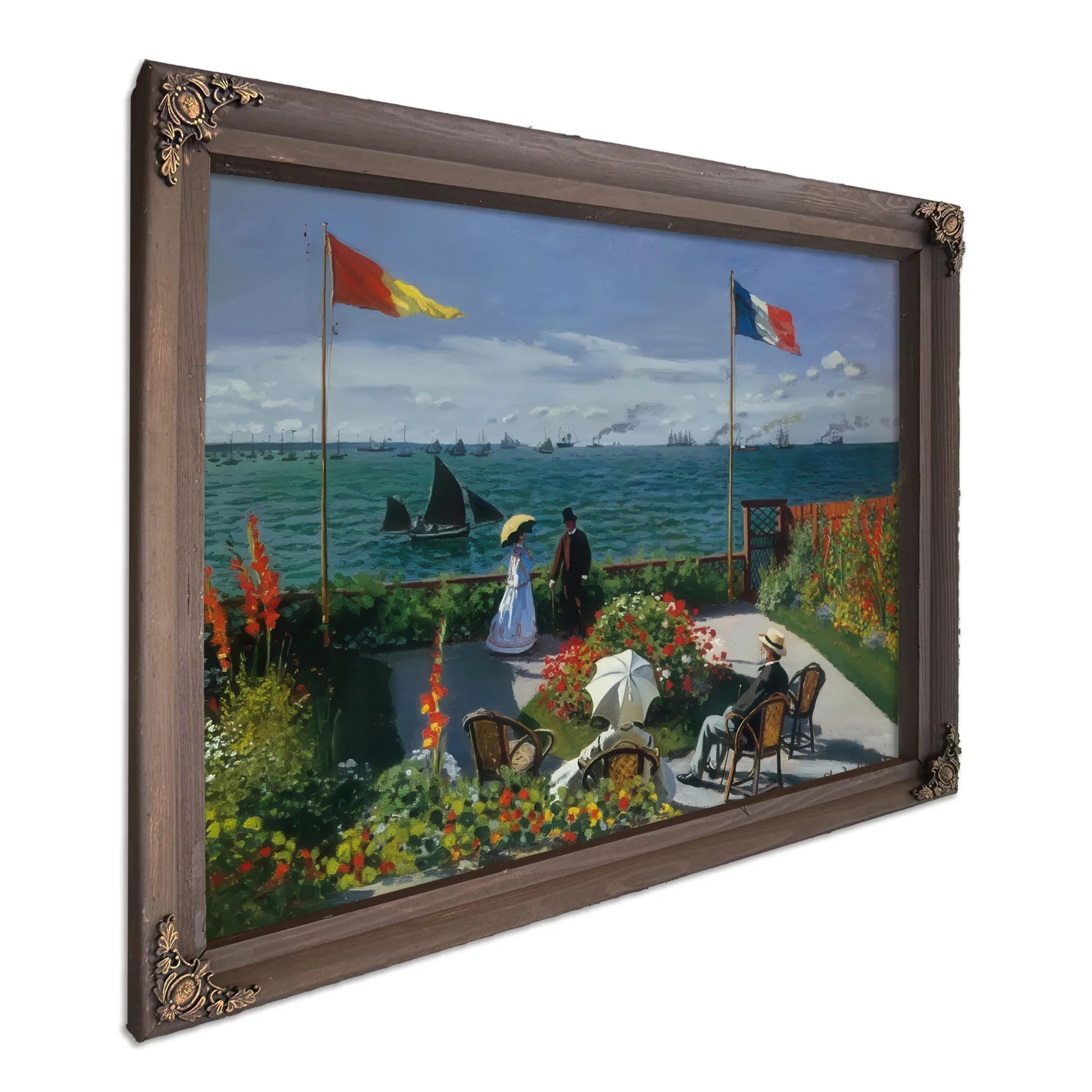 Terrace At Siante Adresse 1867 By Claude Monet Fine Art Print