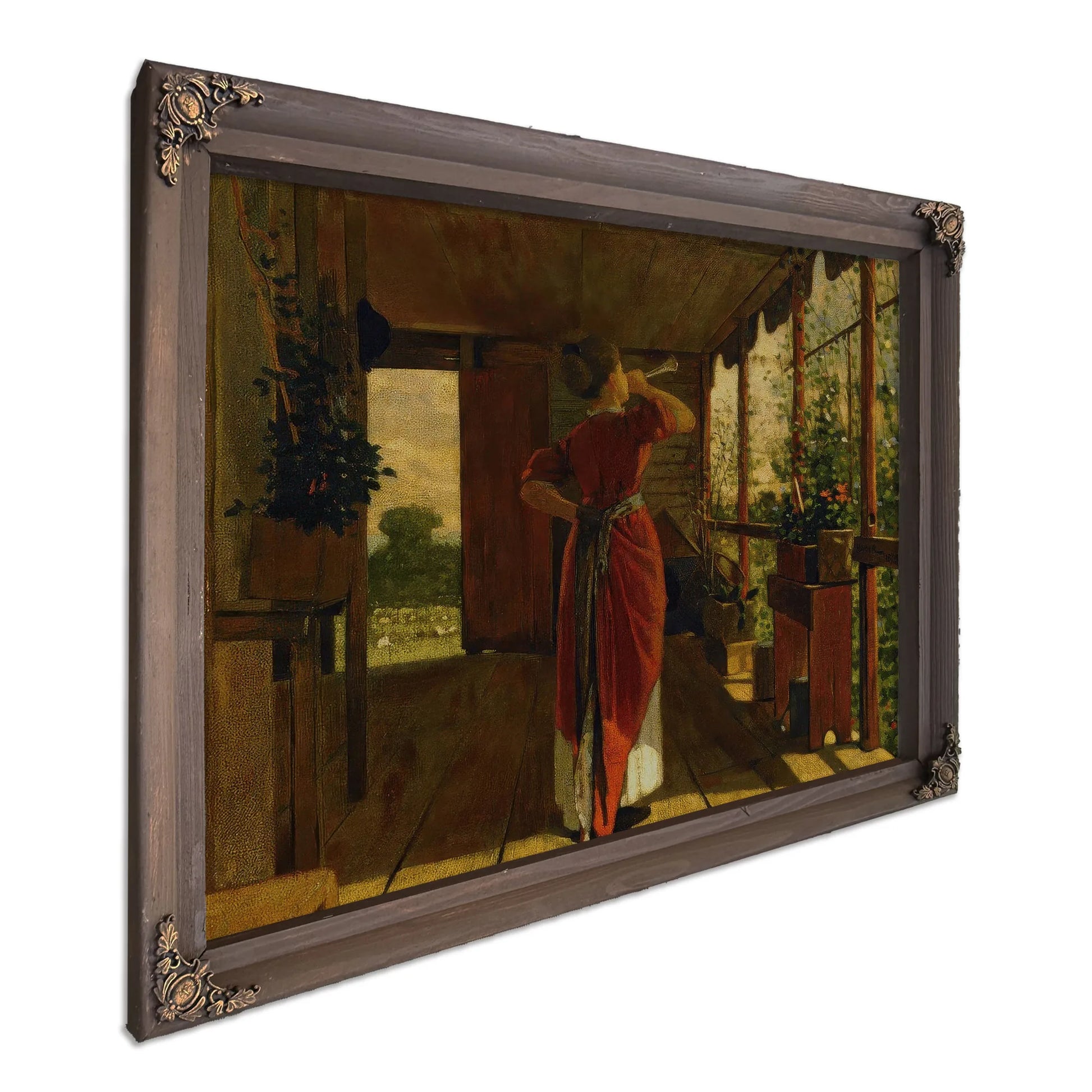 The Dinner Horn By Winslow Homer Fine Art Print
