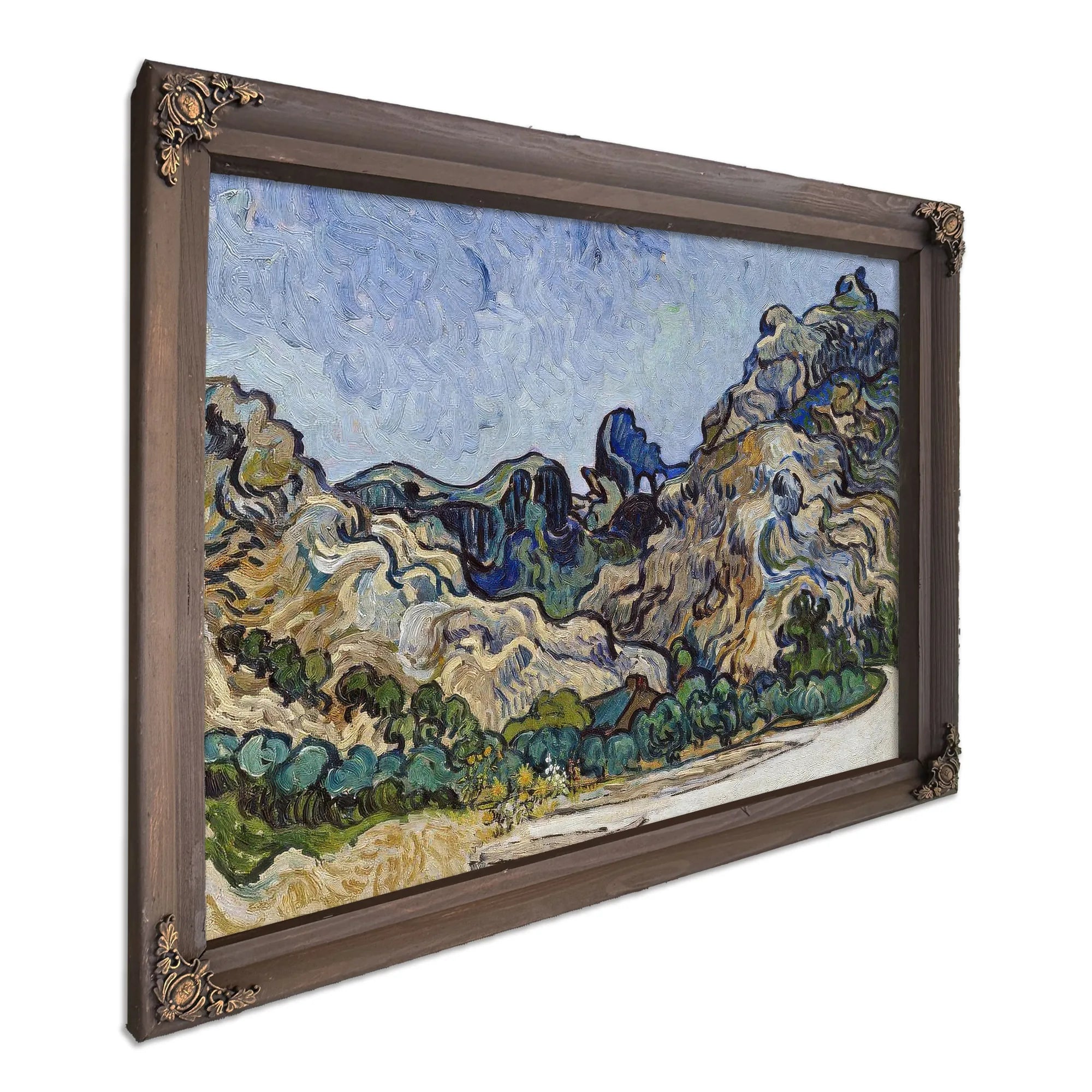 Mountains At Saint Remy (Montagnes A Saint Remy) By Vincent Van Gogh Fine Art Print