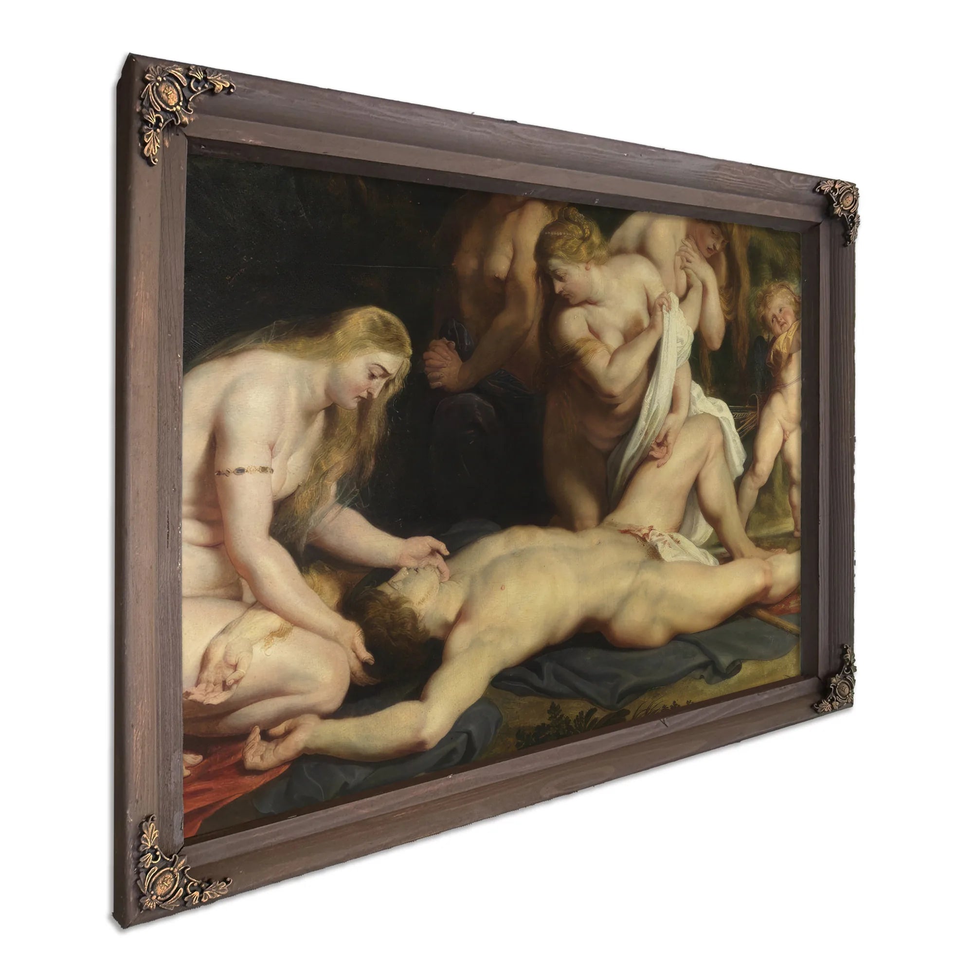 The Death Of Adonis With Venus Cupid And The Three Graces (Detail) By Peter Paul Rubens Fine Art Print