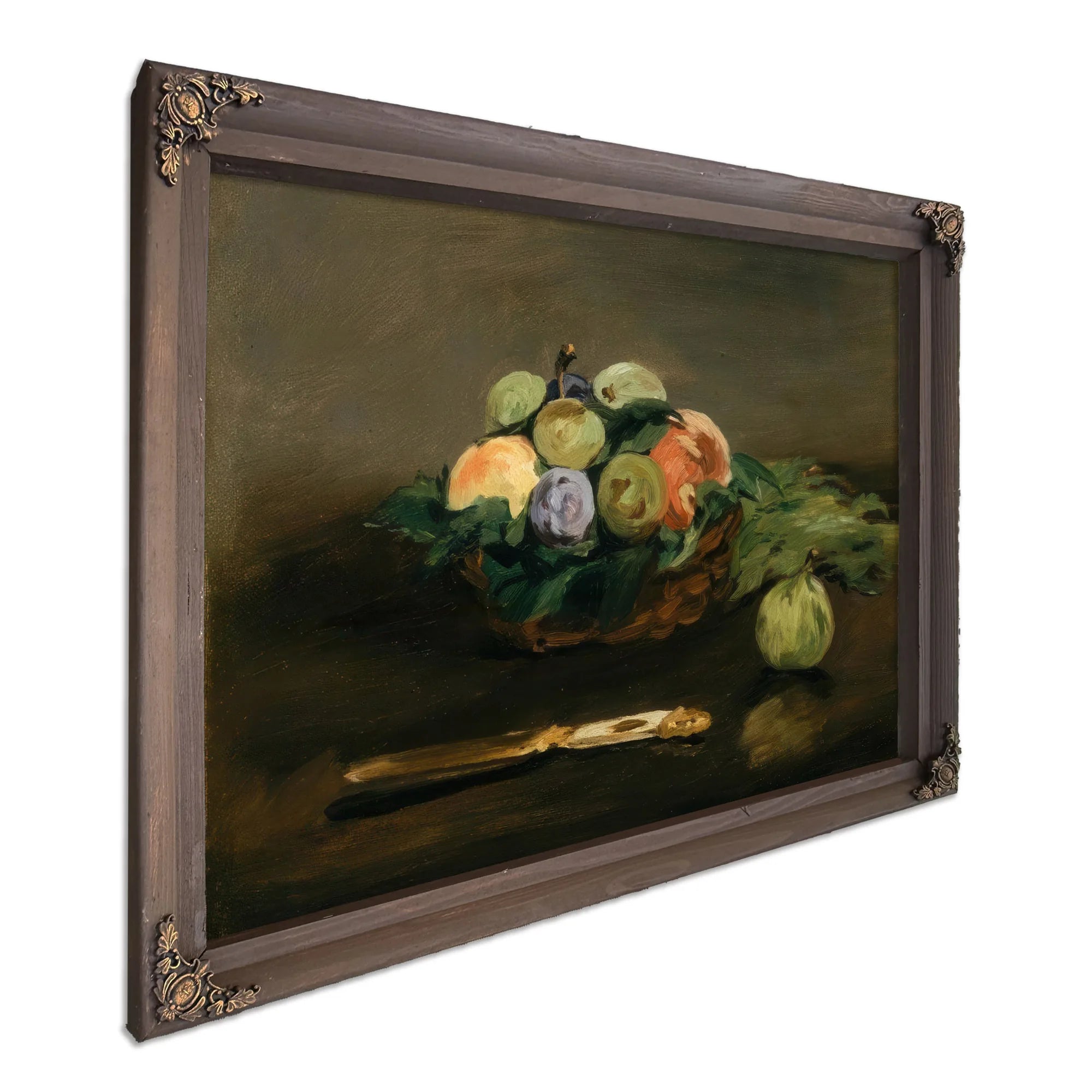 Basket Of Fruit By Edouard Manet Fine Art Print