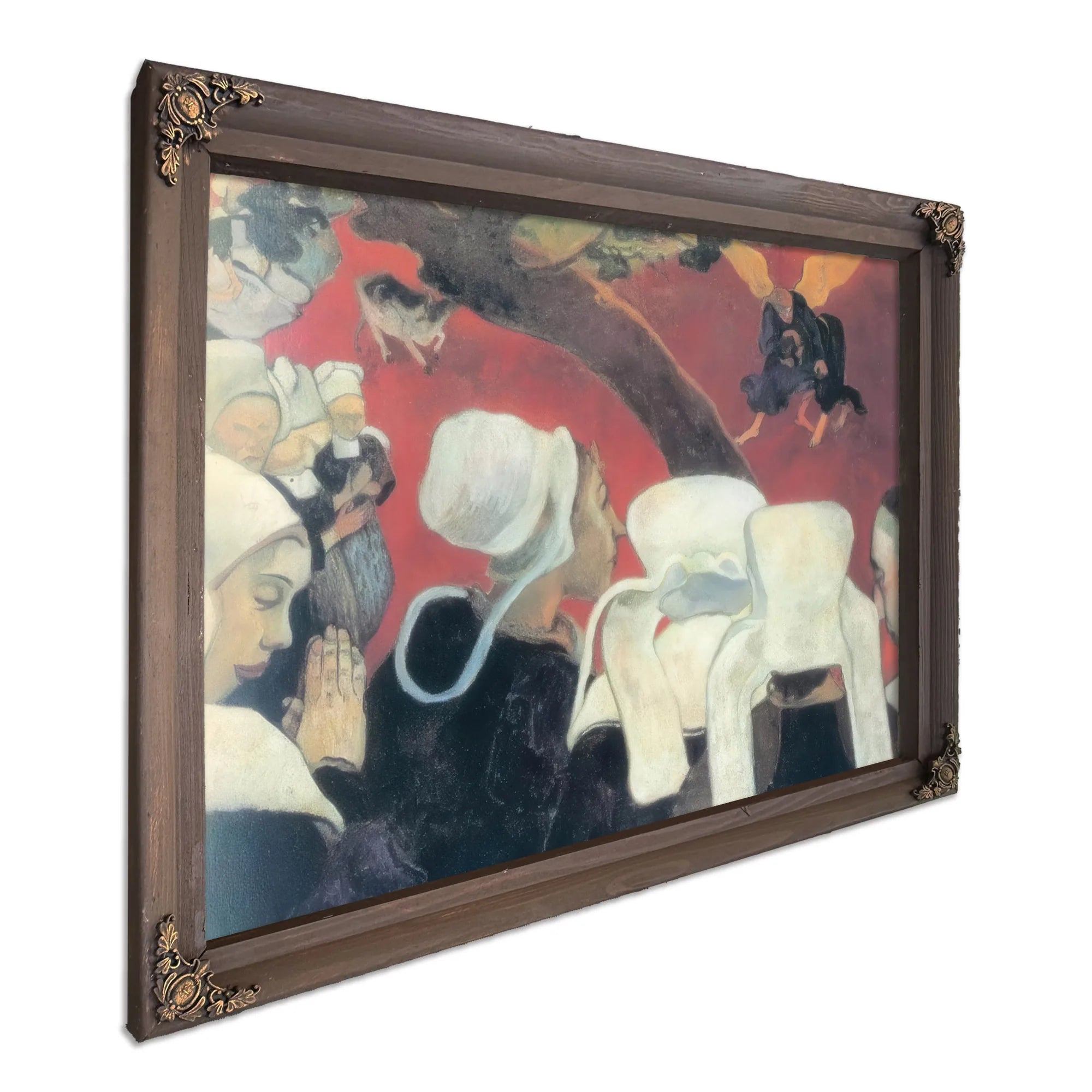 The Vision After The Sermon (Jacob Fighting With The Angel By Paul Gauguin Fine Art Print