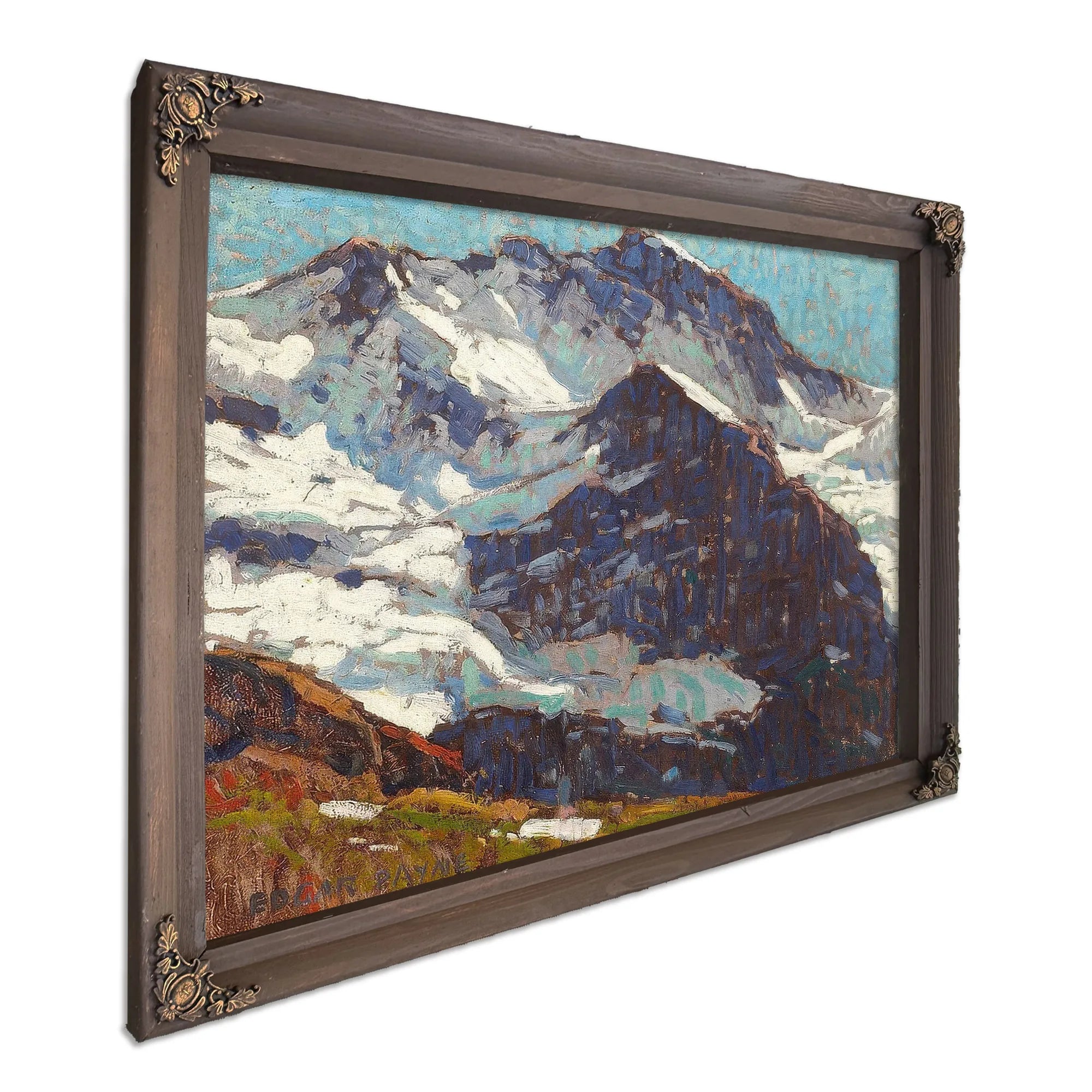 Snow Covered Peaks By Edgar Payne Fine Art Print